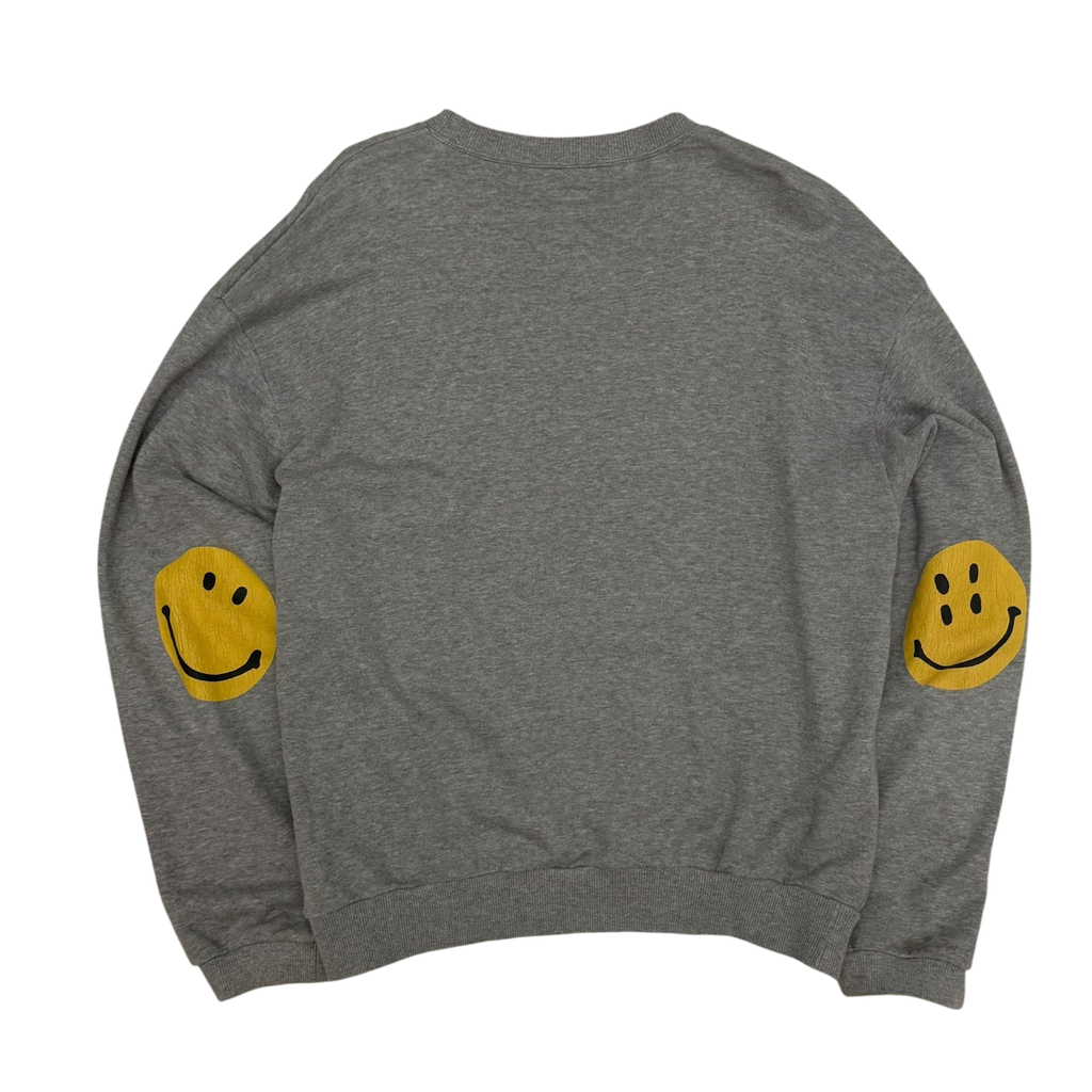 Kapital Smiley Crewneck Sweatshirt Grey (Size 5)