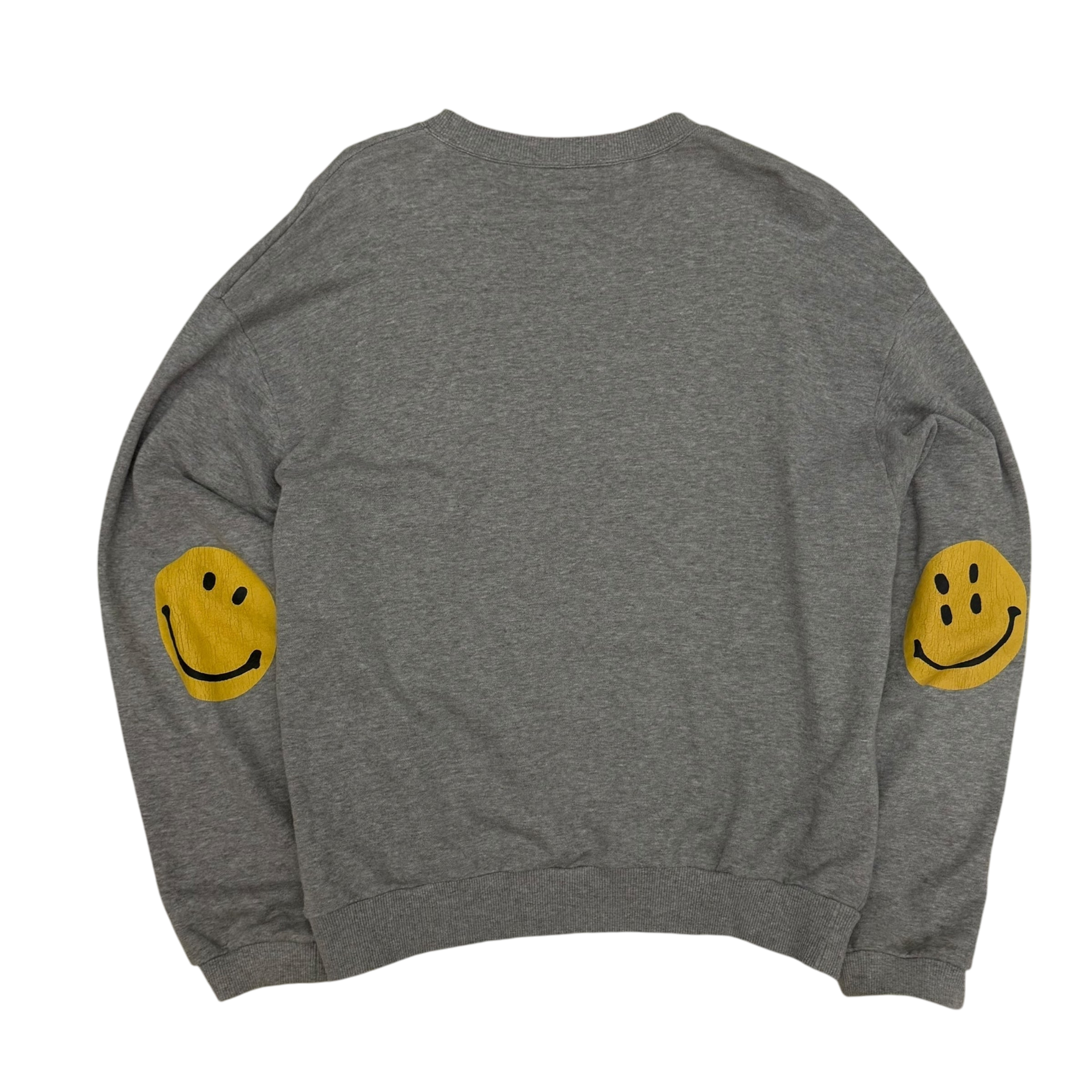 Kapital Smiley Crewneck Sweatshirt Grey (Size 5)