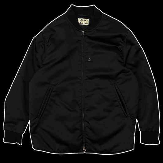 Acne Studios Nylon Matt Bomber Jacket Black (Fits M)