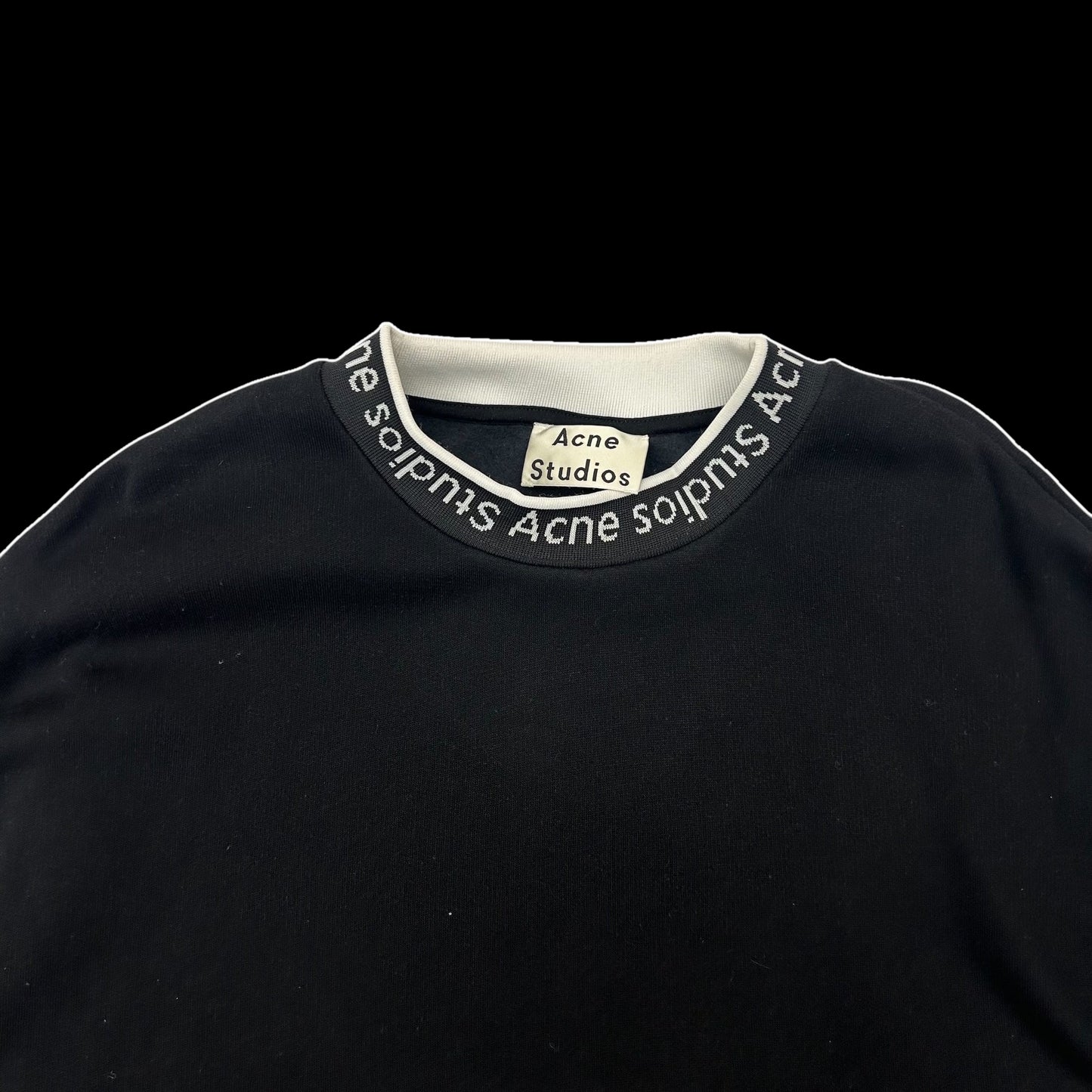 Acne Studios Jacquard Logo Sweater Black (Fits L-XL)