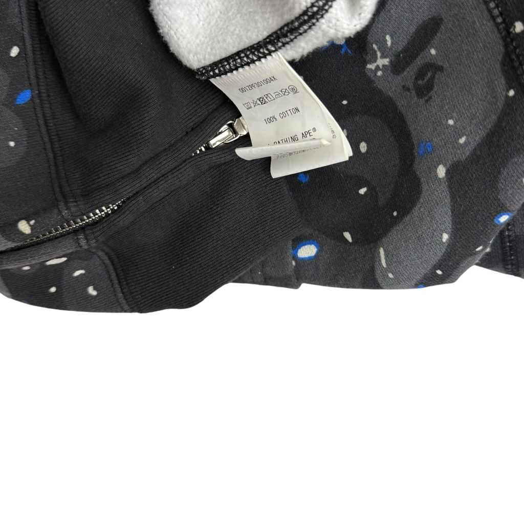 BAPE (A Bathing Ape) Space Camo Shark Hoodie Black/Grey (Fits XL)
