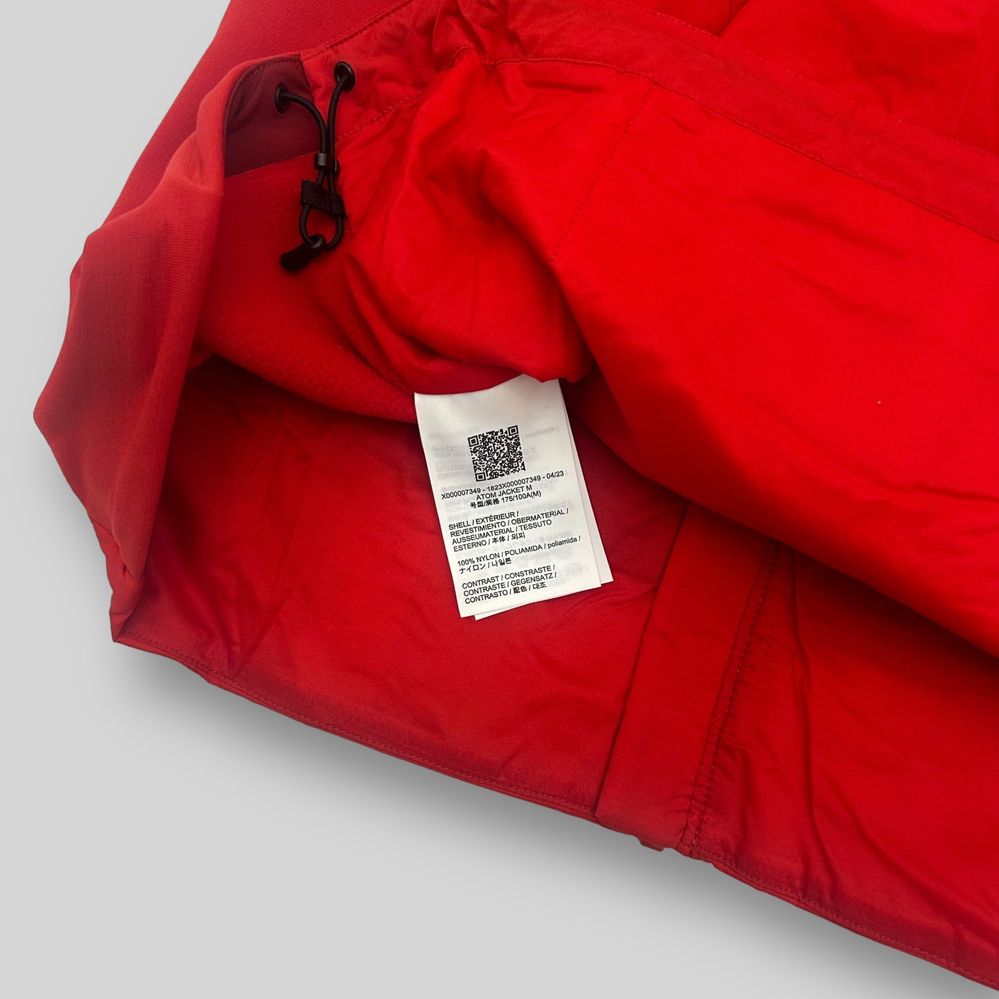 Arc'teryx Atom Jacket in Heritage/Red (Size M)