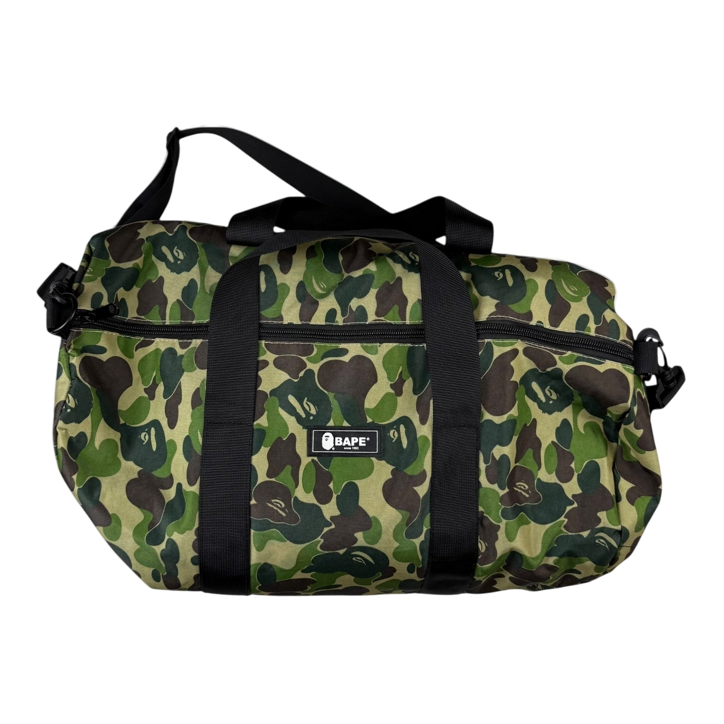 BAPE (A Bathing Ape) ABC Camo Duffle Bag