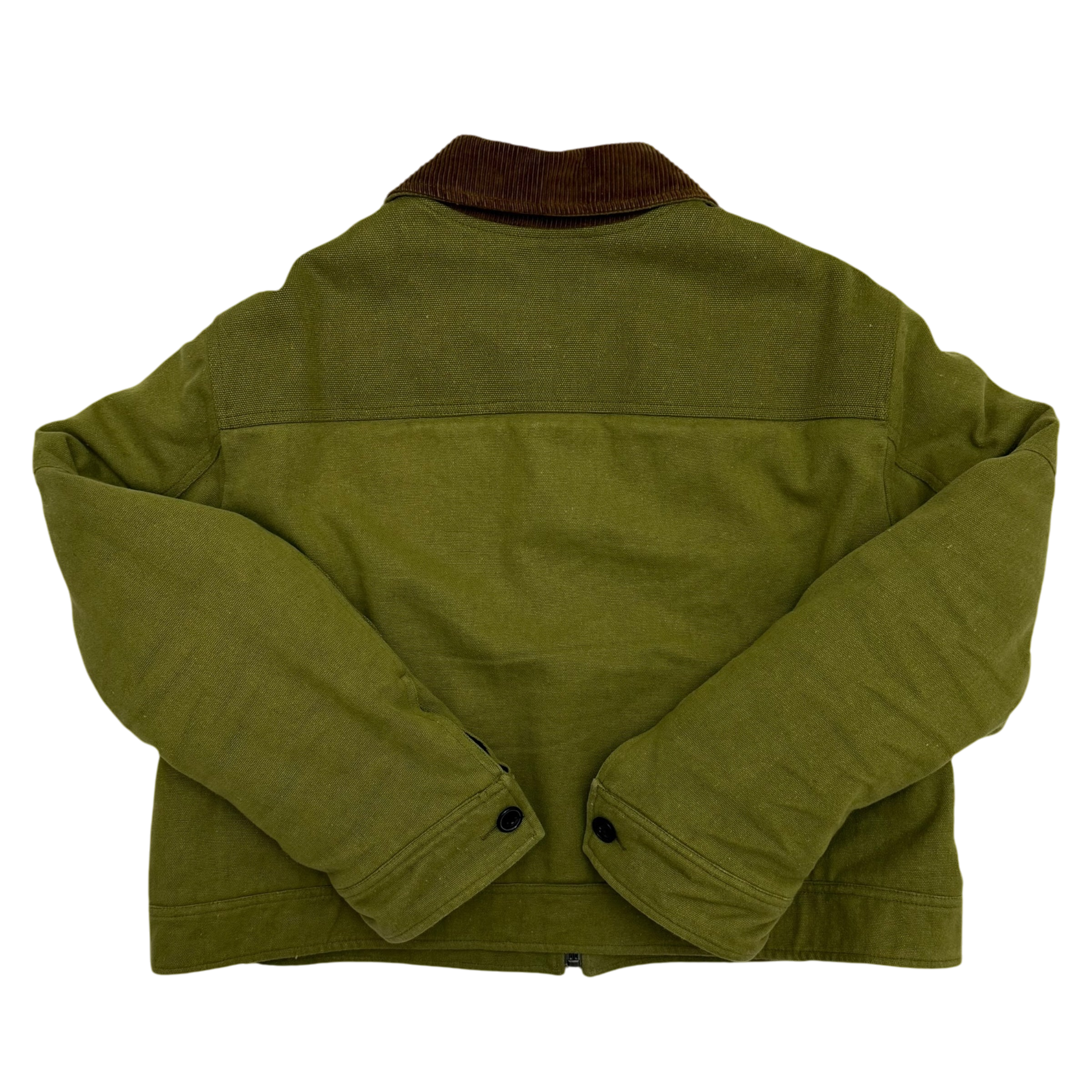 Phipps FW18 Hemp Blend Workwear Jacket Green / Brown (Fits M-L)