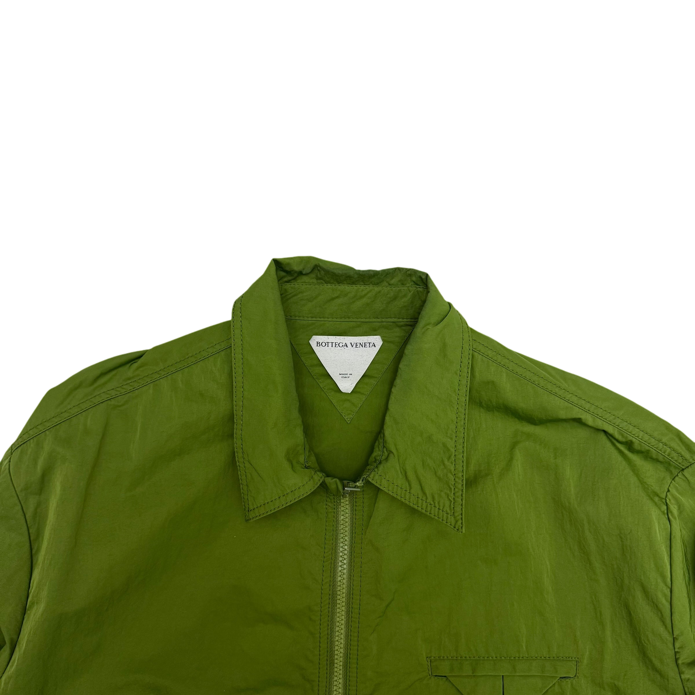 Bottega Veneta Zip Nylon Technical Jacket Green (size XL)