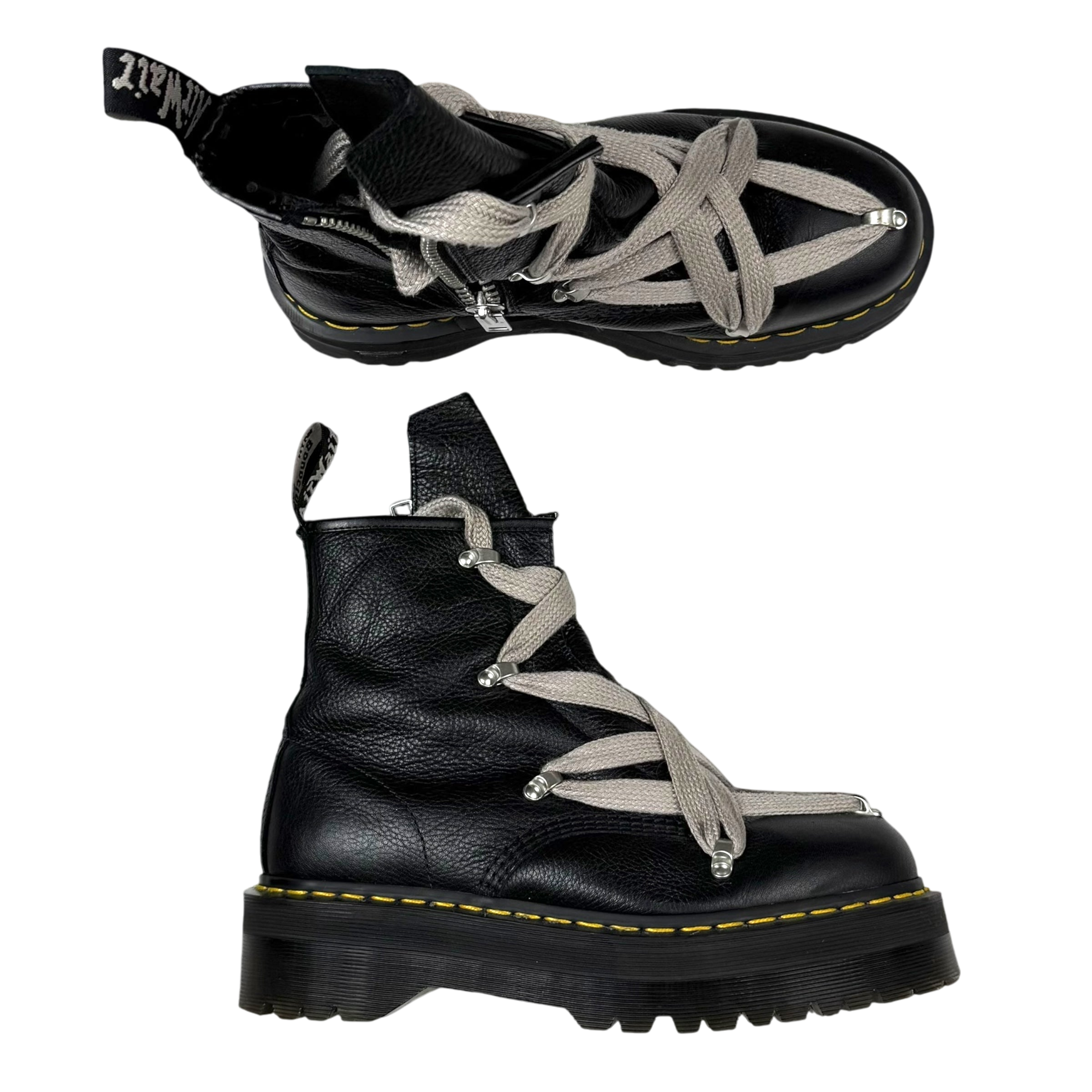 Dr Martins x Rick Owens 1460 Quad Sole Pentagram Jumbo Lace Boot Black (US10/UK9/EU43)