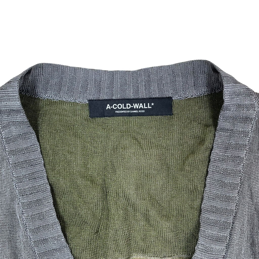 A-COLD-WALL* (ACW) Knit Vest Green/Grey (Size L)