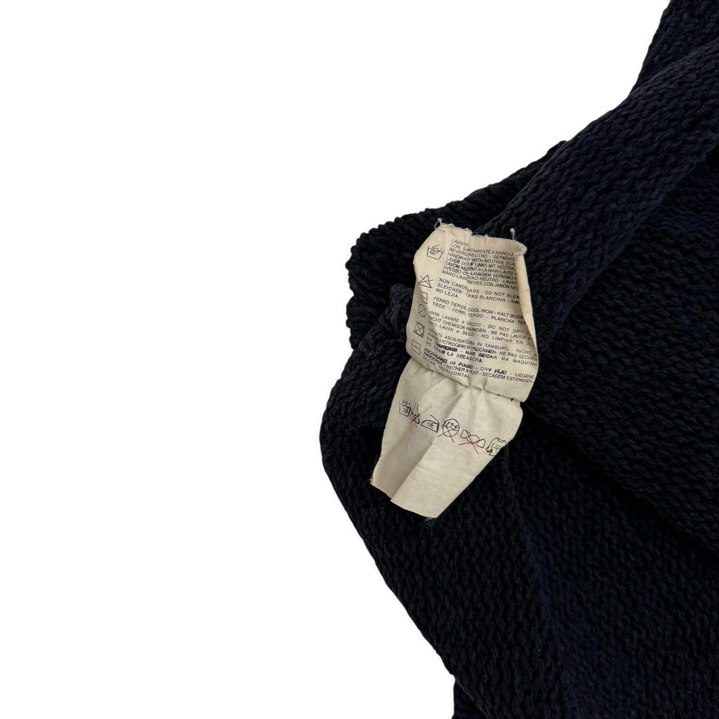 Stone Island AW00 Faded Heavy Ribbed Knit Sweatshirt (Size XL)