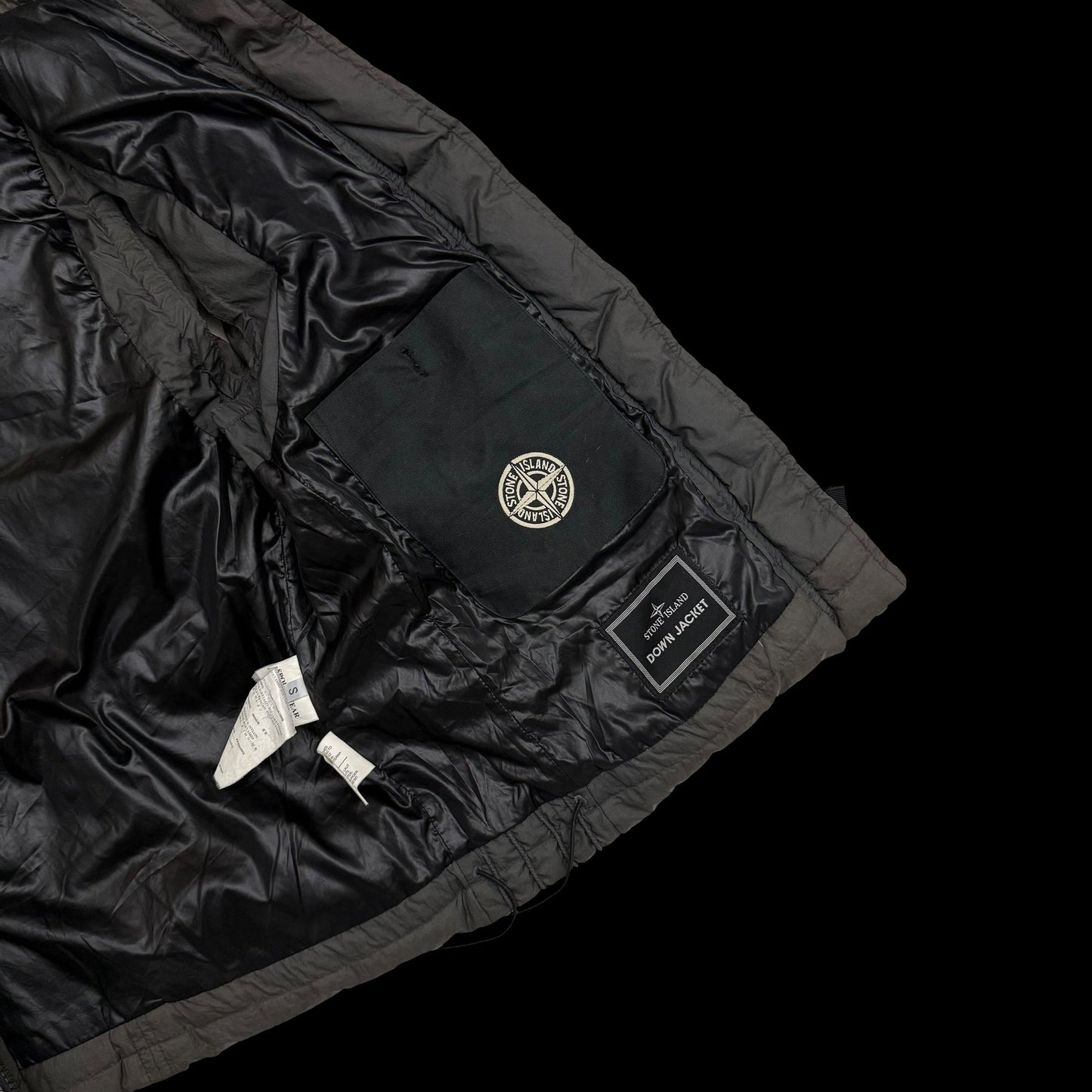 Stone Island AW 2009 Opaque Nylon Tela Down Gilet Brown (Size S)