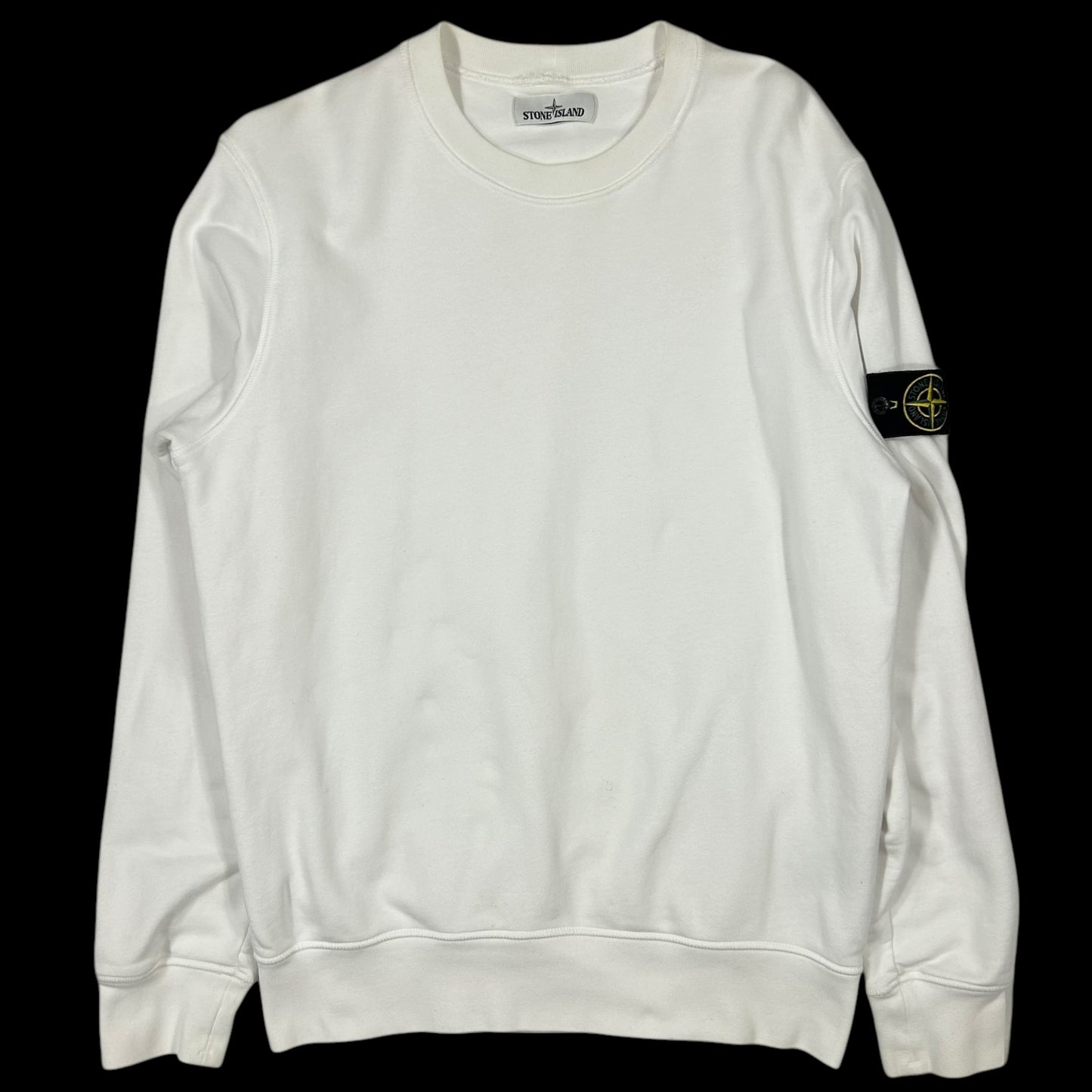 Stone Island Crewneck Sweater White (Fits M/L)