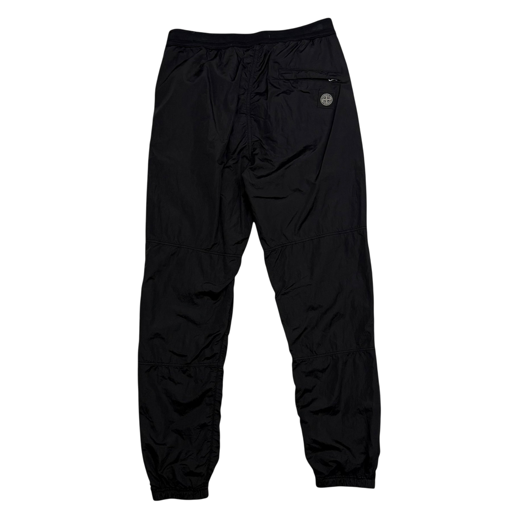 Stone Island Logo Patch Nylon Metal Pants Black (Size S)