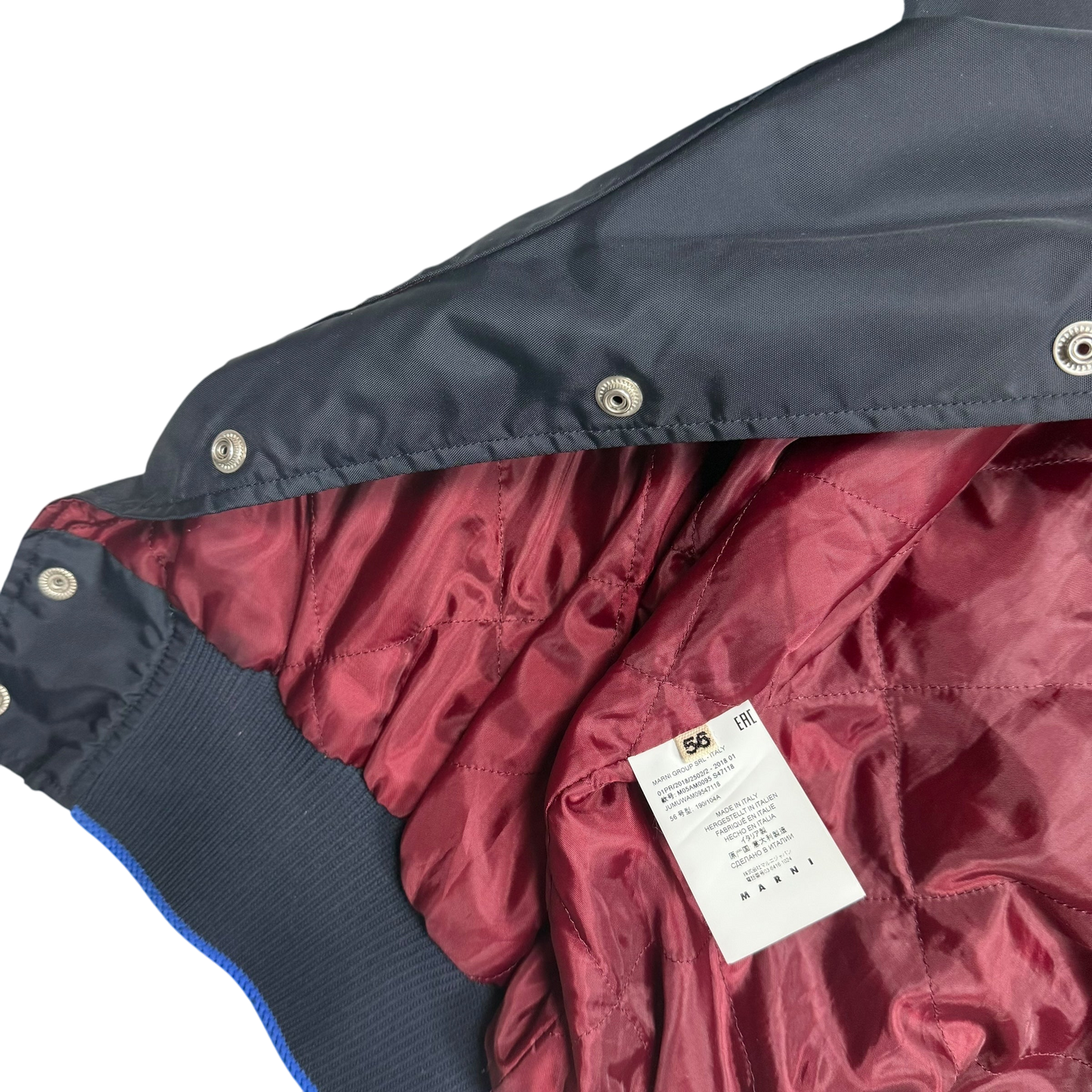 Marni Oversized Nylon Jacket Navy (Fits XL–XXL)