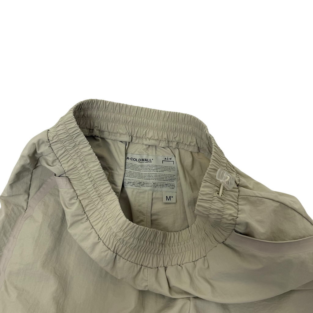 A-COLD-WALL* (ACW) Bracket Taped Track Pants Cream (Size M)