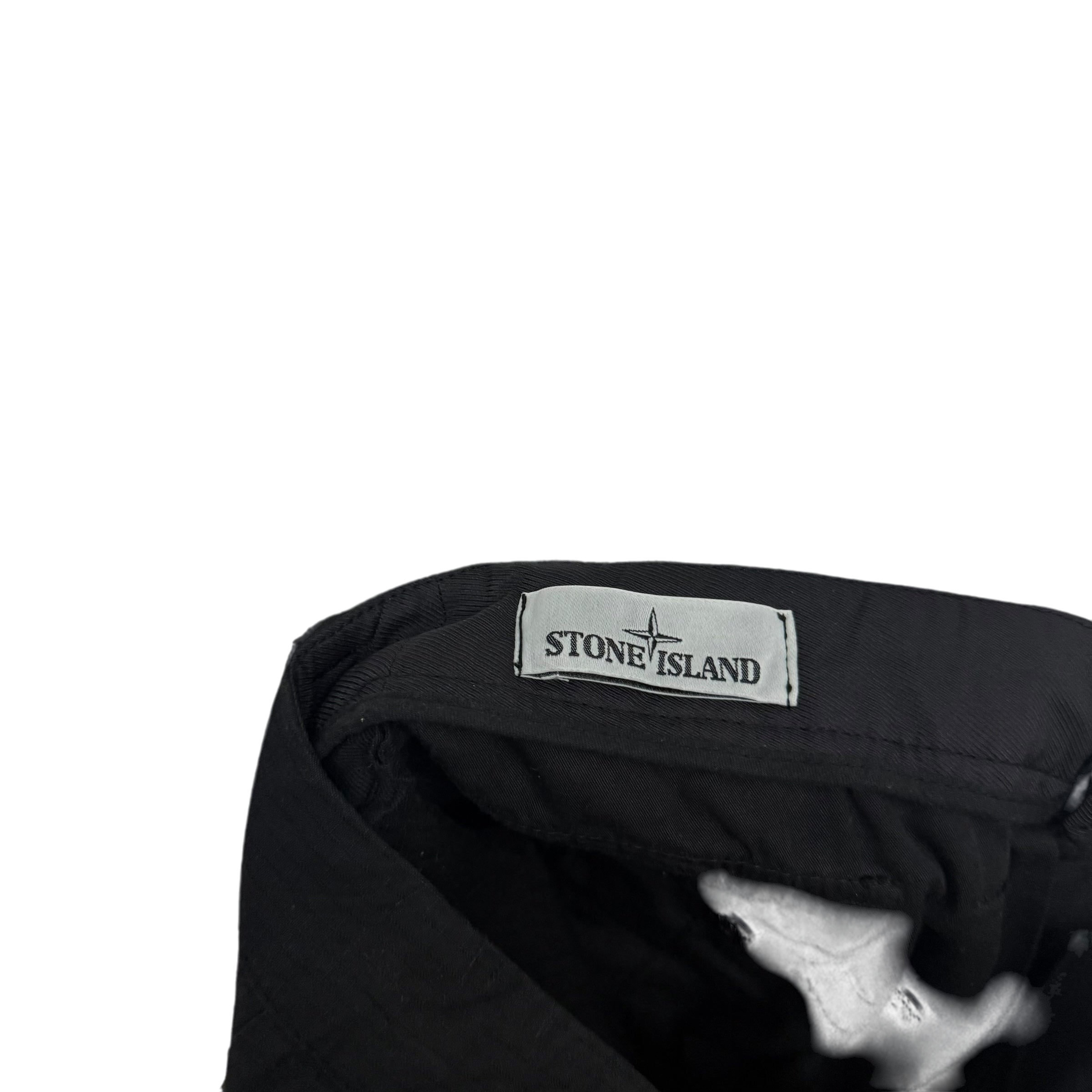 Stone Island Type RE-T Heavy Cotton-Ripstop Cargo Pants Black (Size 32”)