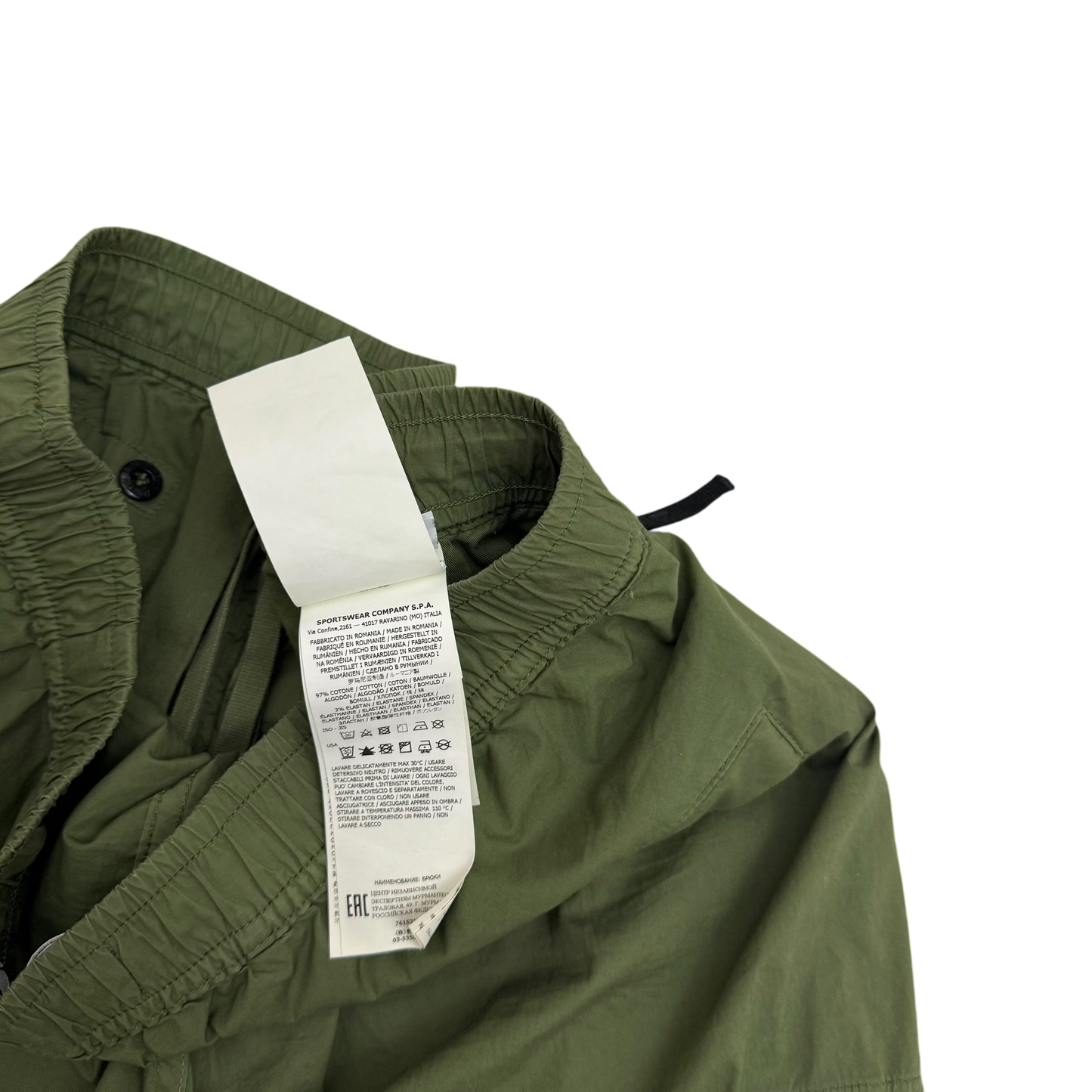 Stone Island Type RE-T Cargo Pants Military Green (W32”)