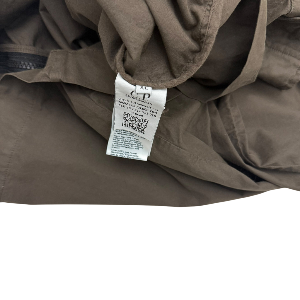 C.P. Company Gabardine Pocket Lens Overshirt Brown (Fits L-XL)