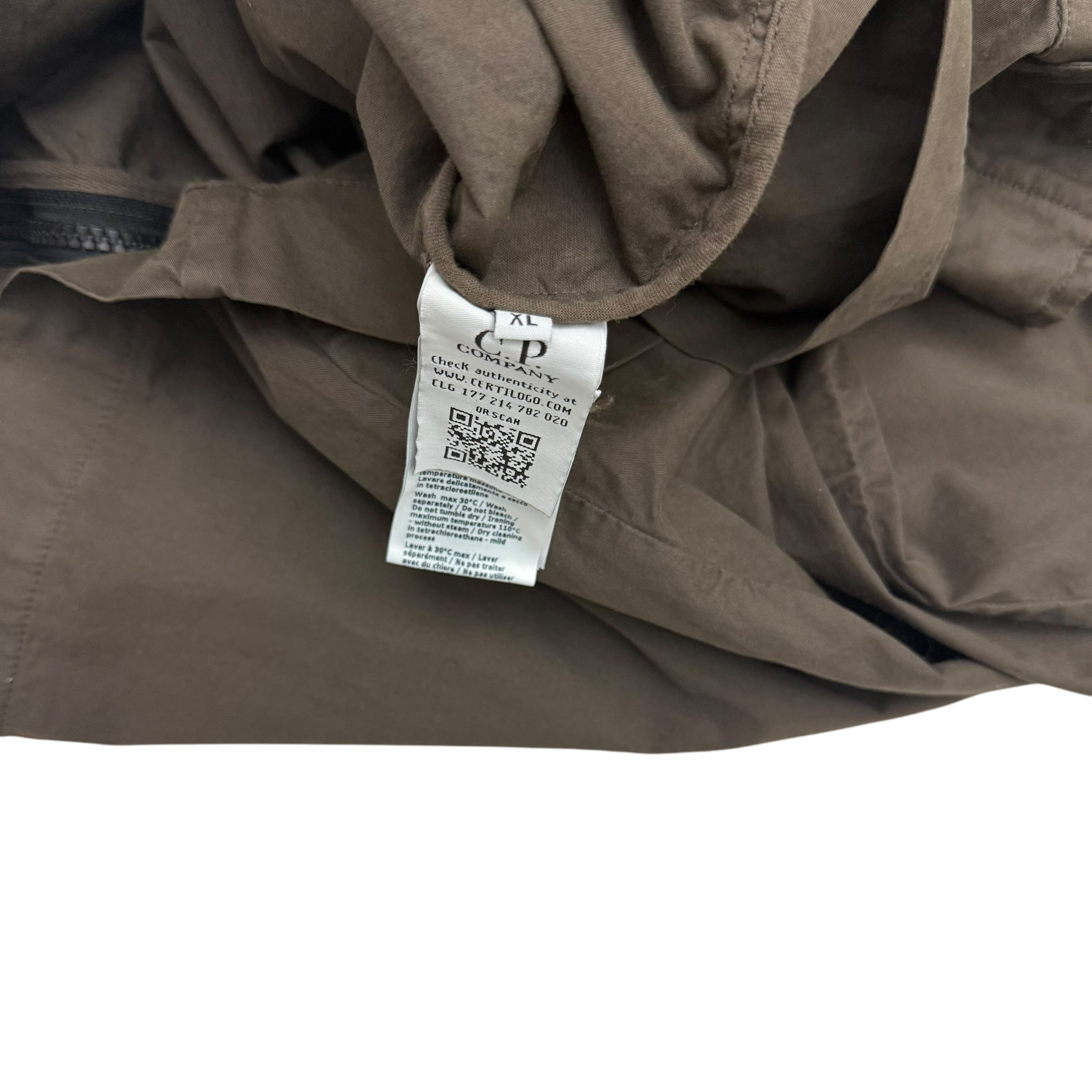 C.P. Company Gabardine Pocket Lens Overshirt Brown (Fits L-XL)