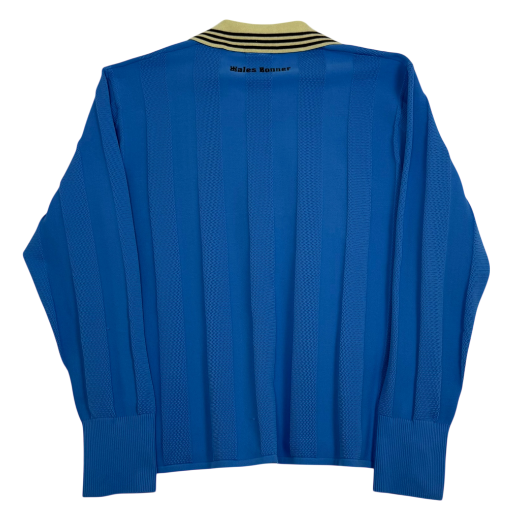 Wales Bonner x Adidas Knit Long Sleeve Football Shirt Blue / Cream (Size XL)