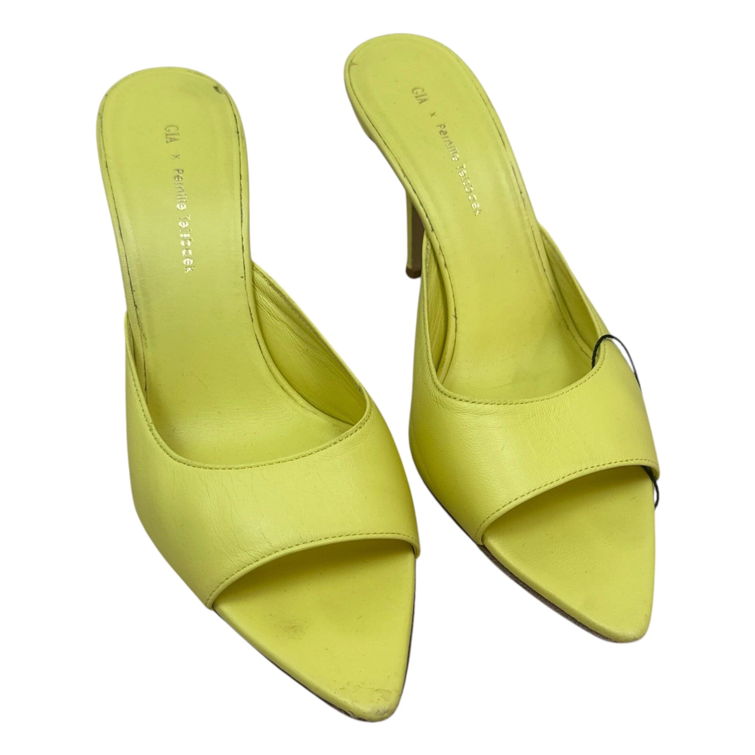Gia Borghini Perni 04 Mules Yellow (Size EU39)