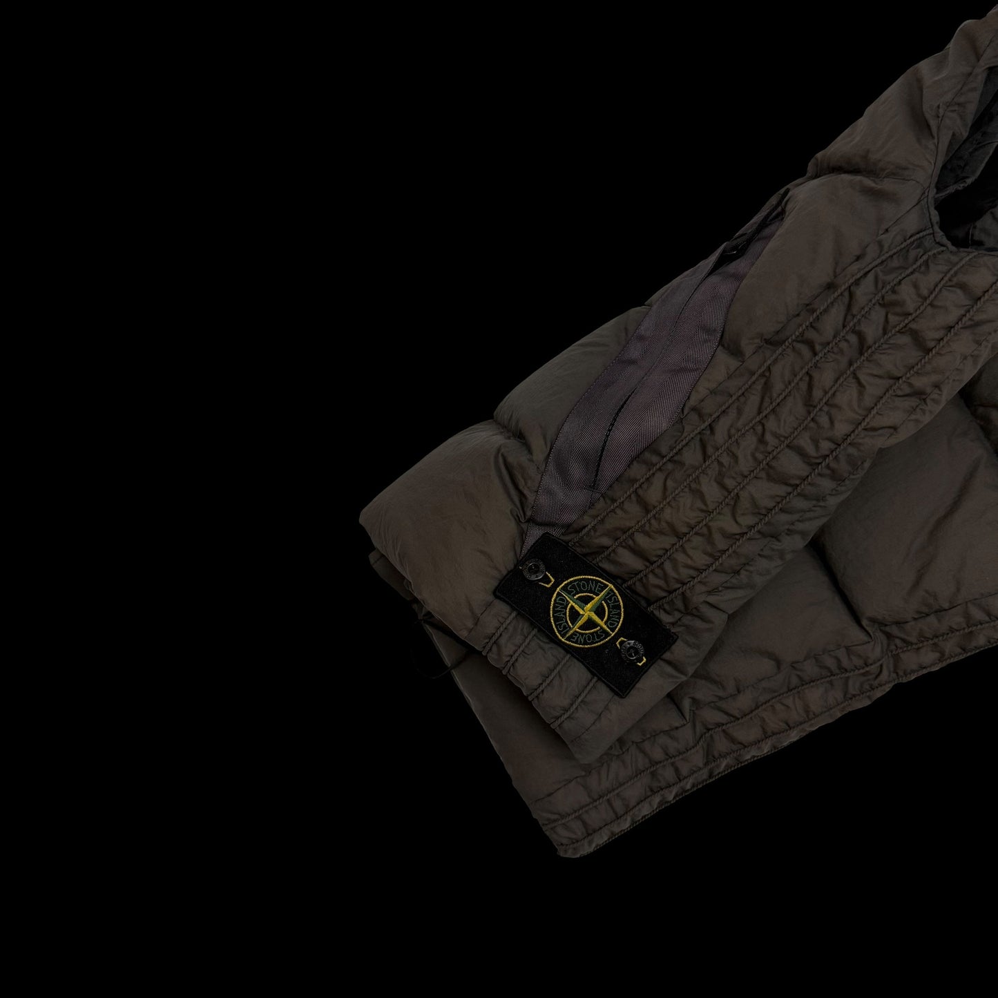 Stone Island AW 2009 Opaque Nylon Tela Down Gilet Brown (Size S)