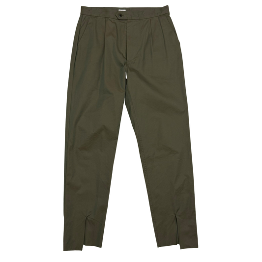 Blurhms SS18 Heavy Twill Central Slit Pants Iridescent Green (Size L)