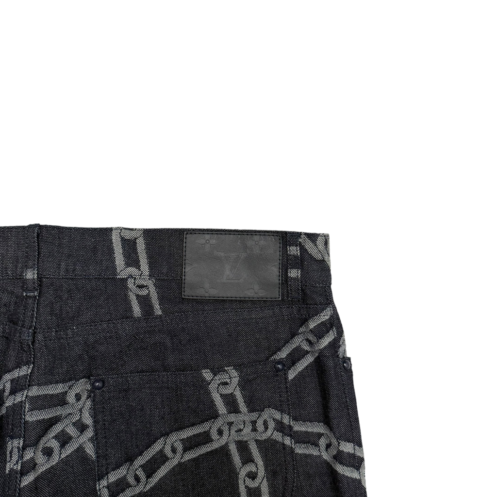 Louis Vuitton SS20 by Virgil Abloh Chain Woven Jeans (Size 34”)