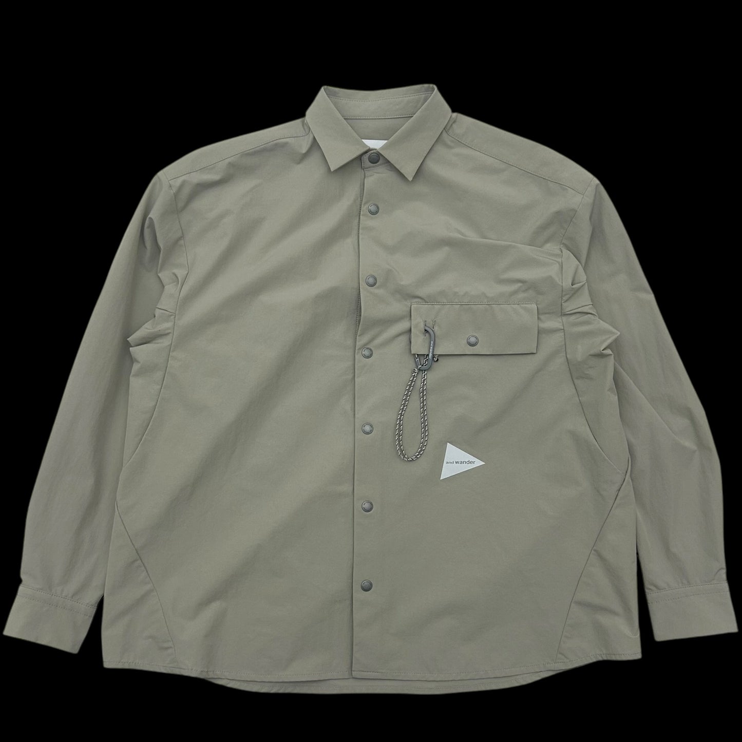 And Wander Light Cloth Shirt Grey (Fits S)