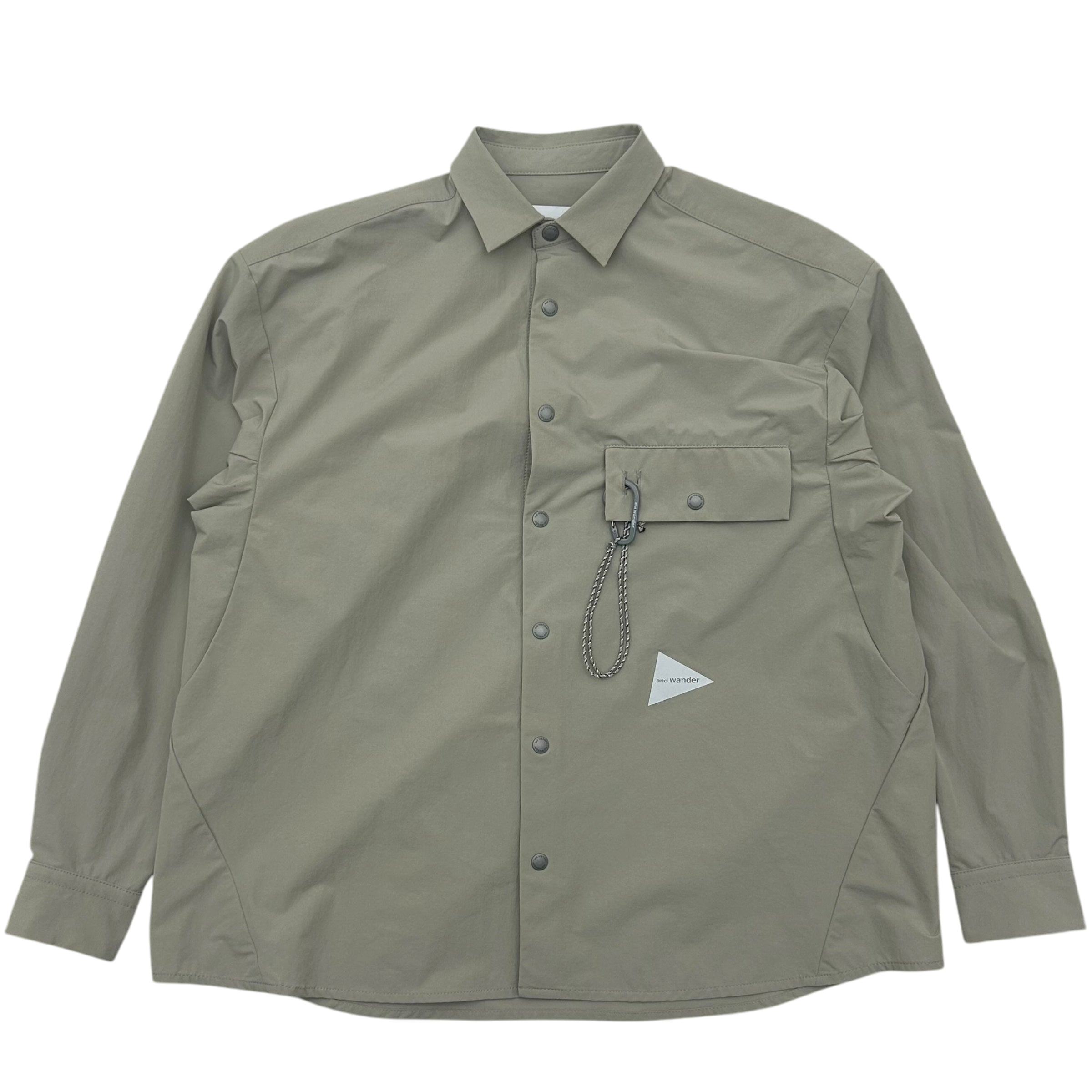And Wander Light Cloth Shirt Grey (Fits S)