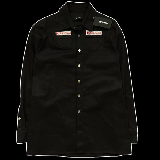 SS20 Raf Simons Lab Black Heavy Denim Shirt / Overshirt (Size S)