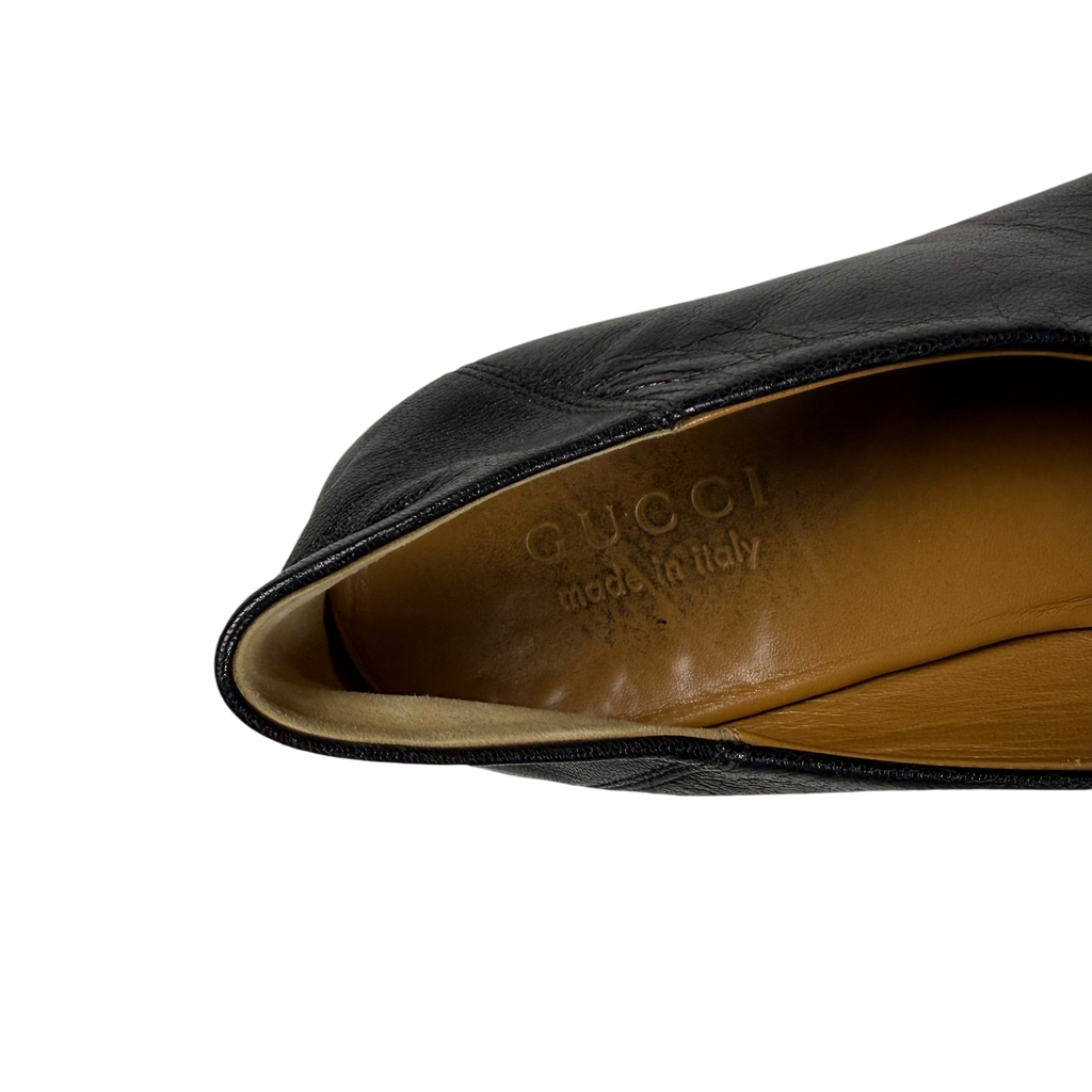 Gucci Jordaan Horsebit Leather Loafers Black (fits US10.5-11)