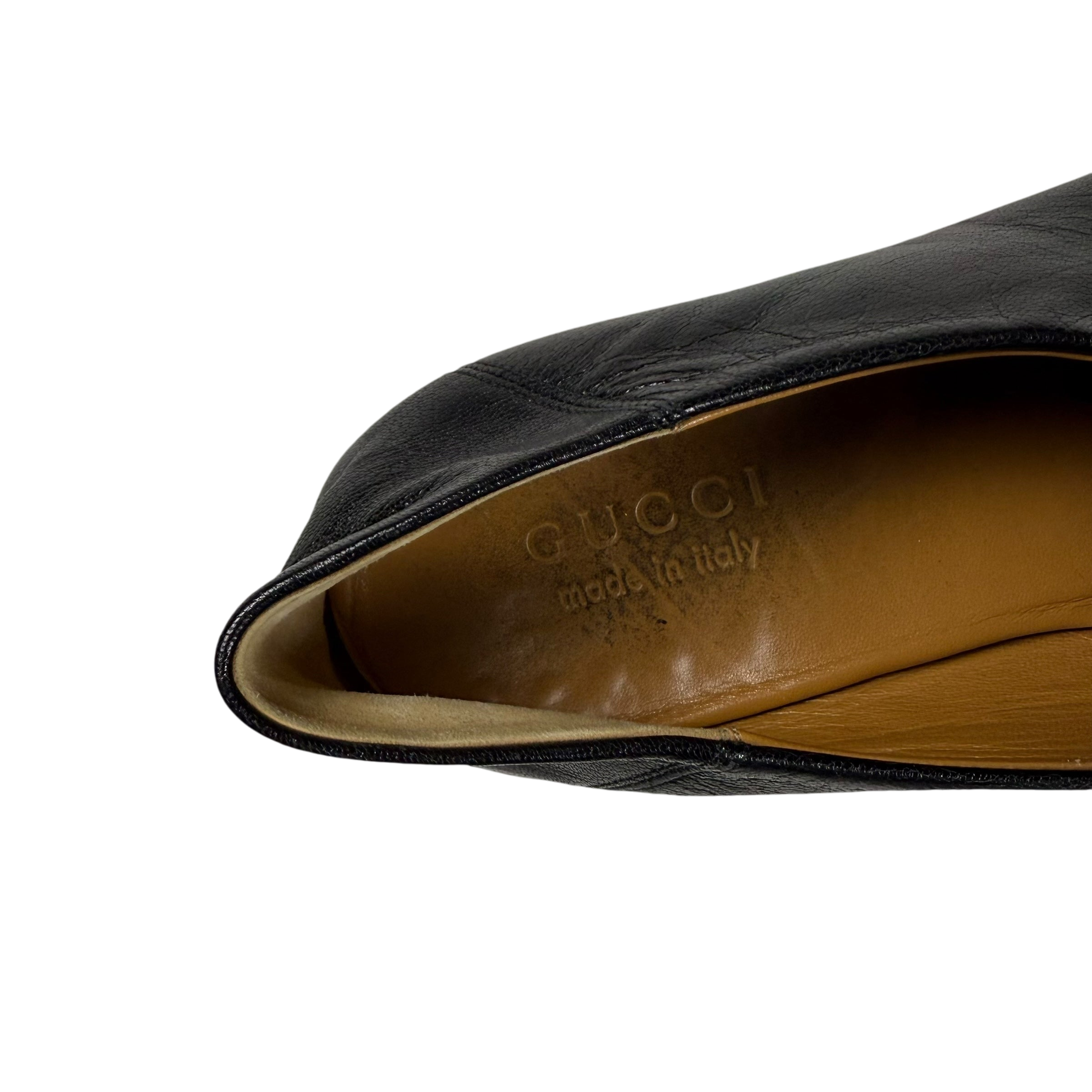 Gucci Jordaan Horsebit Leather Loafers Black (fits US10.5-11)