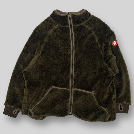 Cav Empt Brown Fleece Zip Up Jacket (Fits L/XL)