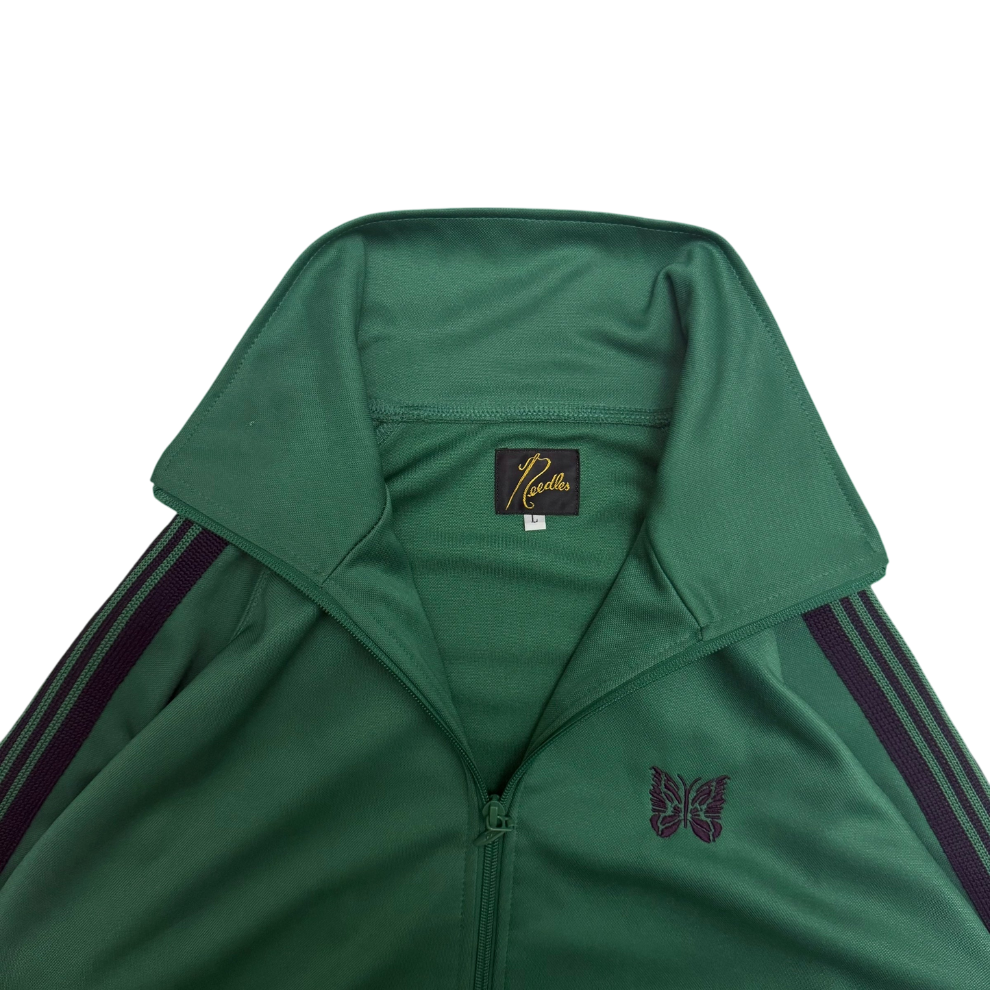 Needles Poly Smooth Track Jacket Green / Purple (Size L)