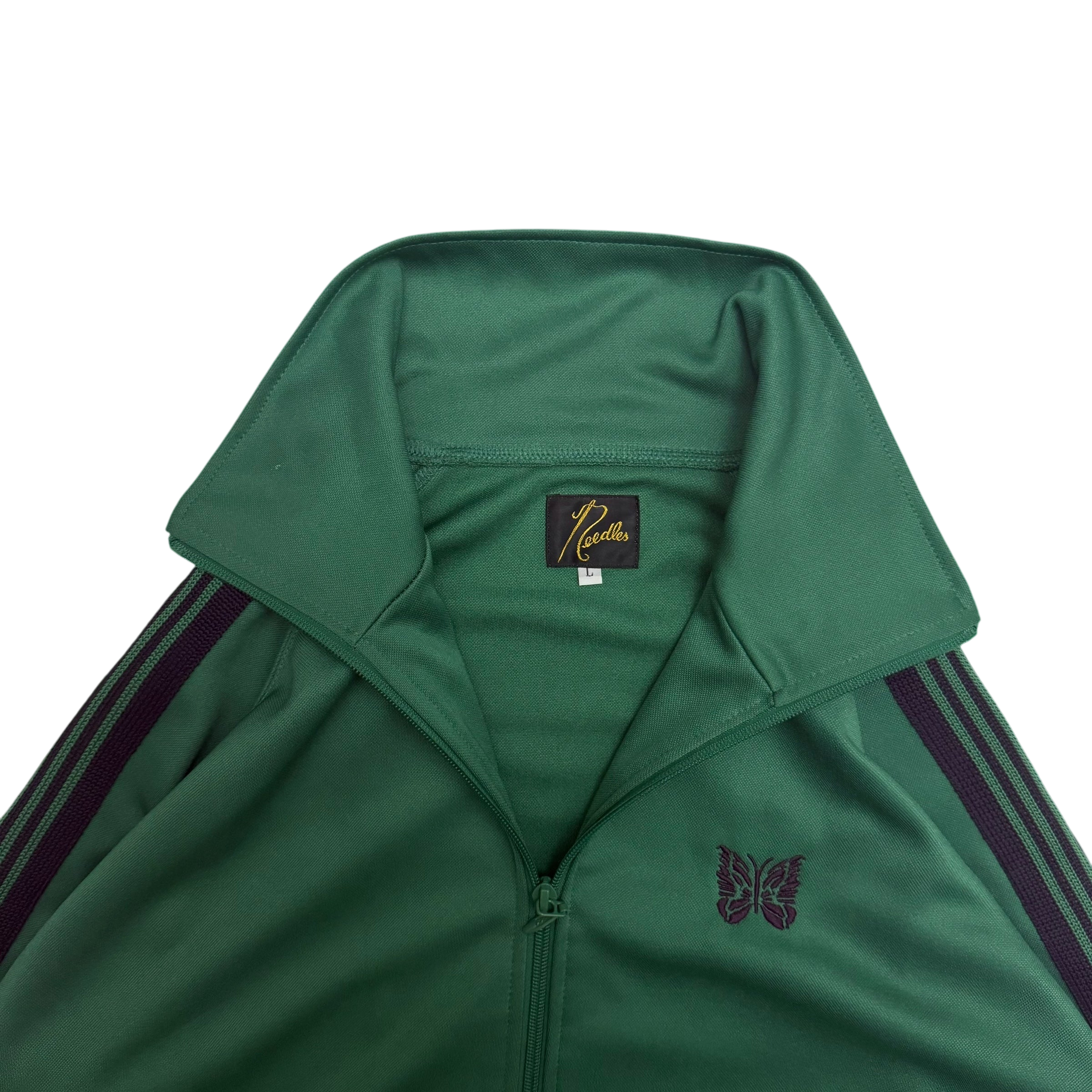 Needles Poly Smooth Track Jacket Green / Purple (Size L)