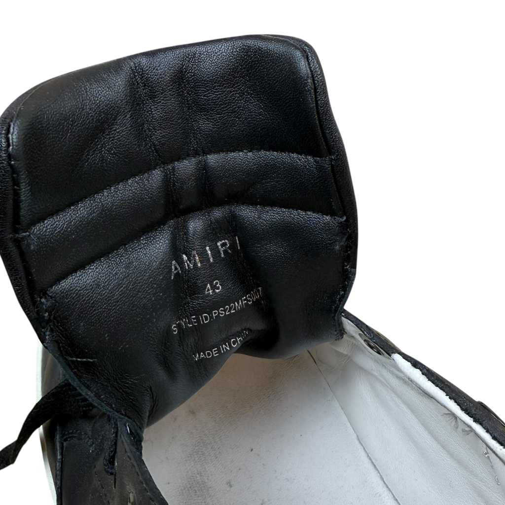 Amiri Stadium Low Leather Sneakers Black (US10/EU43)