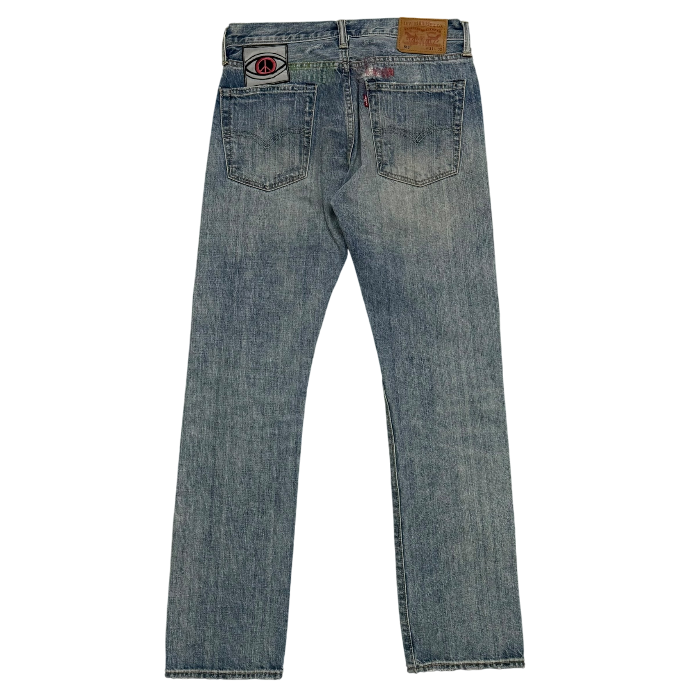 Levi’s 513 Custom Patchwork Jeans (Size 31”)