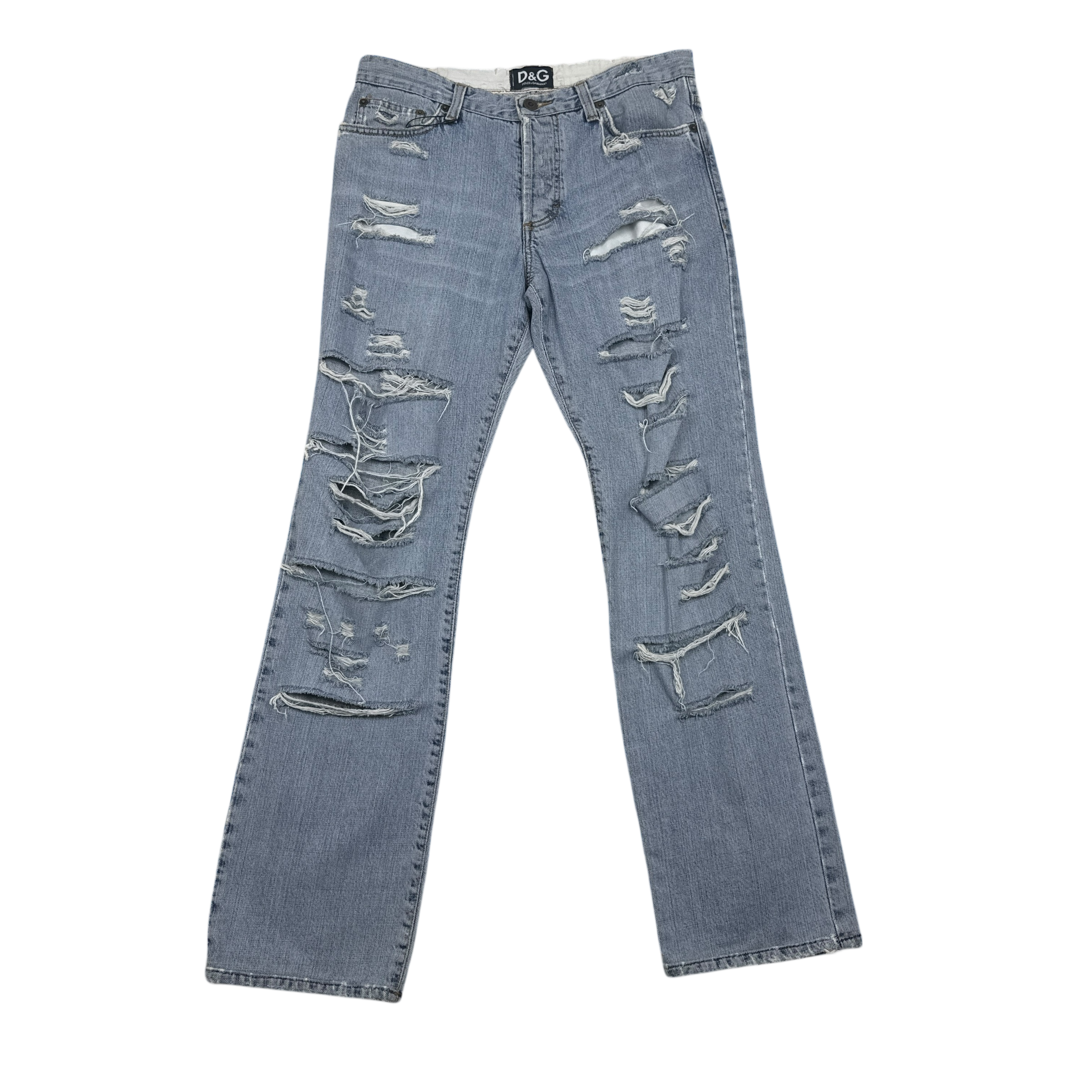 Dolce & Gabbana 00s Ripped Jeans (Size 32”)