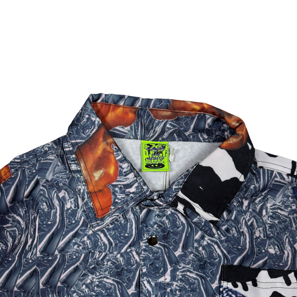 GarbageTV Fifo Jacket Chrome Hands Blue Multi Colour