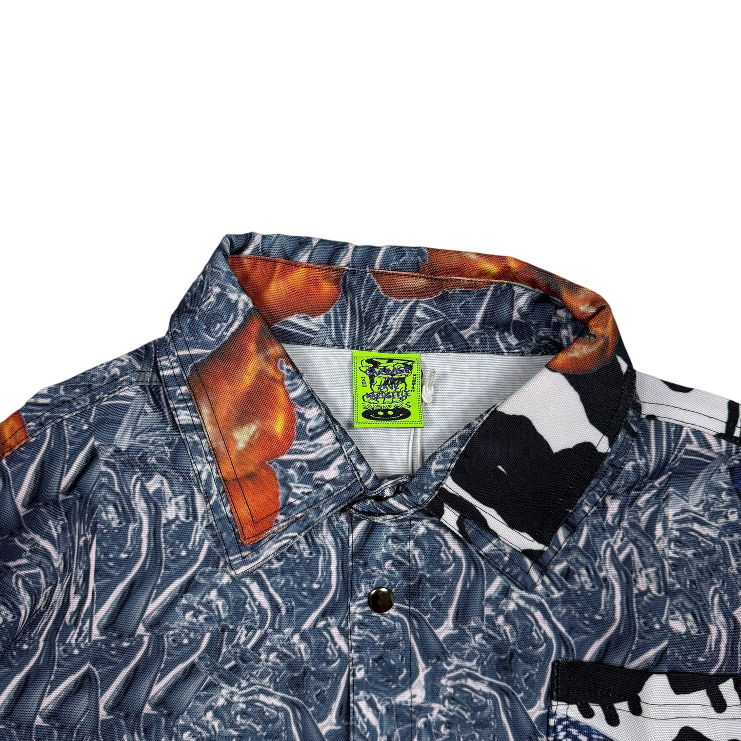 GarbageTV Fifo Jacket Chrome Hands Blue Multi Colour