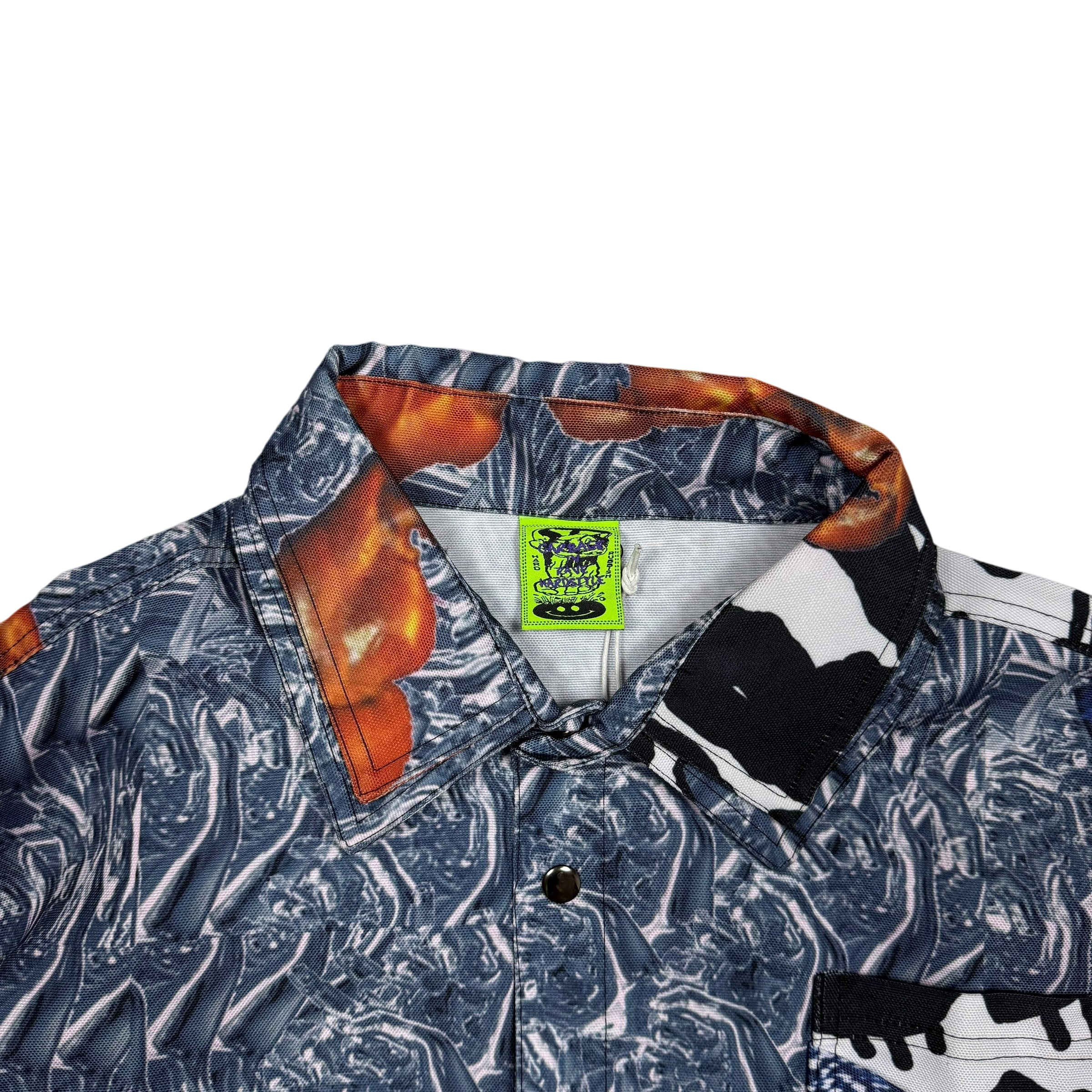 GarbageTV Fifo Jacket Chrome Hands Blue Multi Colour