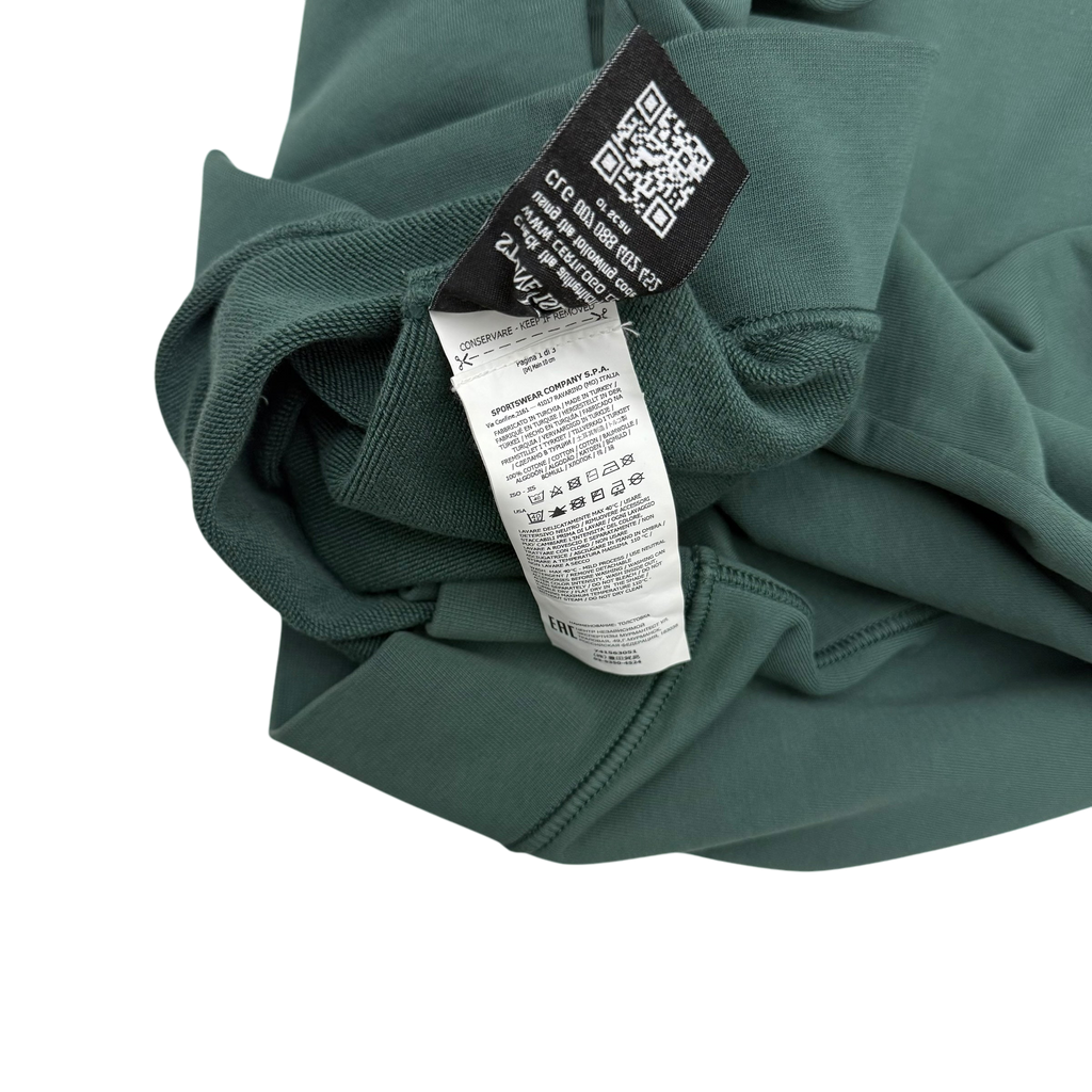 Stone Island Garment-Dyed Crewneck Sweatshirt ‘Petrol Green’ (Fits M-L)