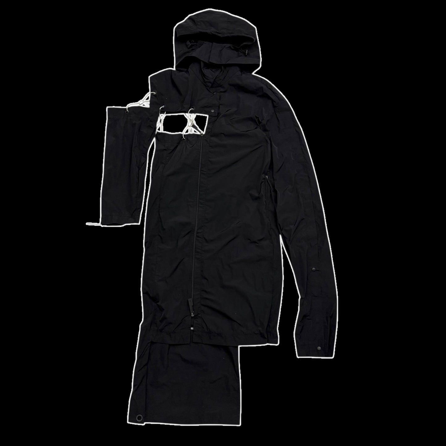 A-COLD-WALL* (ACW) Asymmetrical Nylon Chain Turncoat (Fits S-XL)