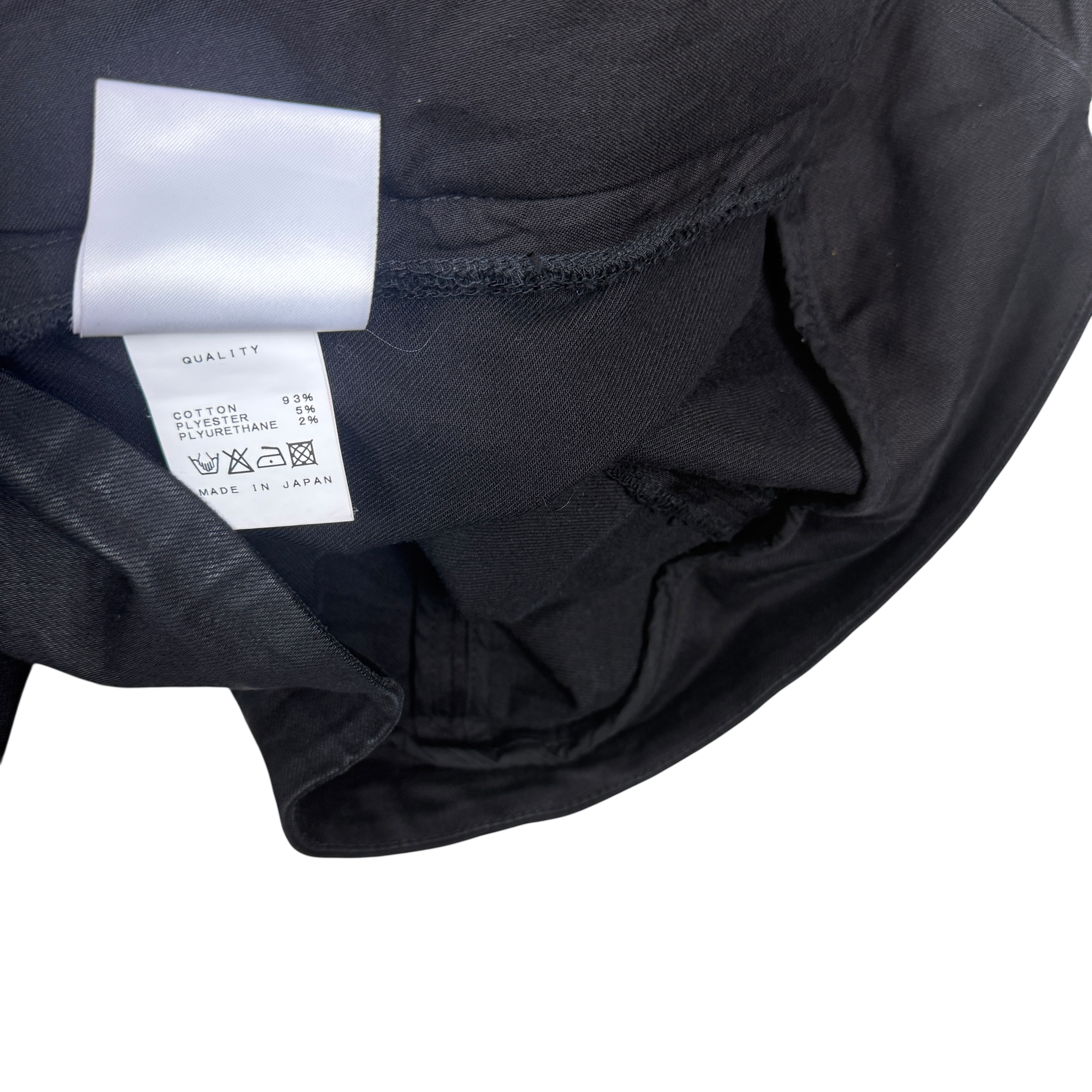 Julius SS15 Wax Denim Dual-Zip Fencing Jacket Black (Size L)