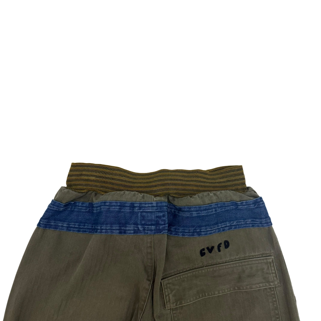 Kapital Cotton Herringbone Aviator Suit Cut Pants Khaki (size 2)