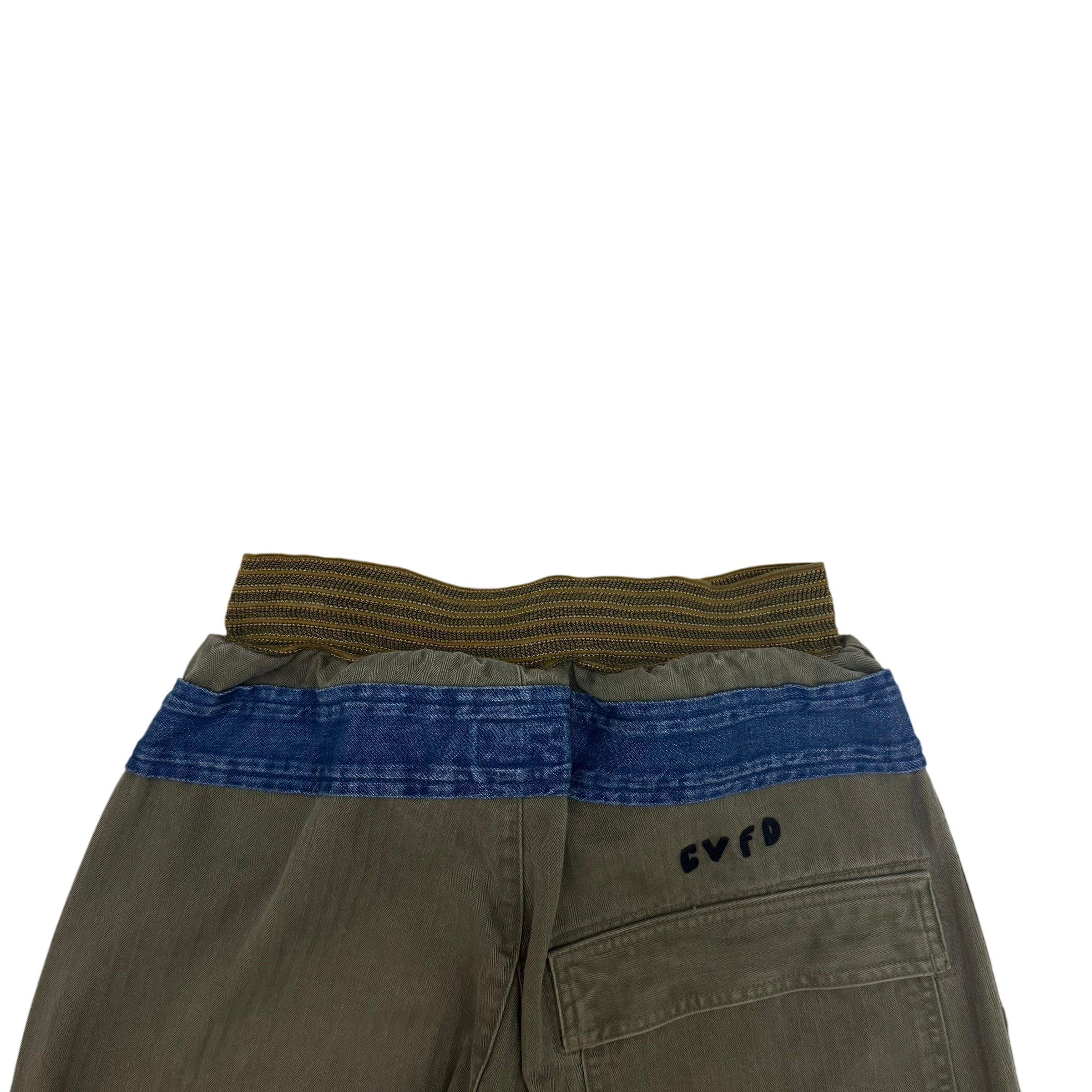 Kapital Cotton Herringbone Aviator Suit Cut Pants Khaki (size 2)