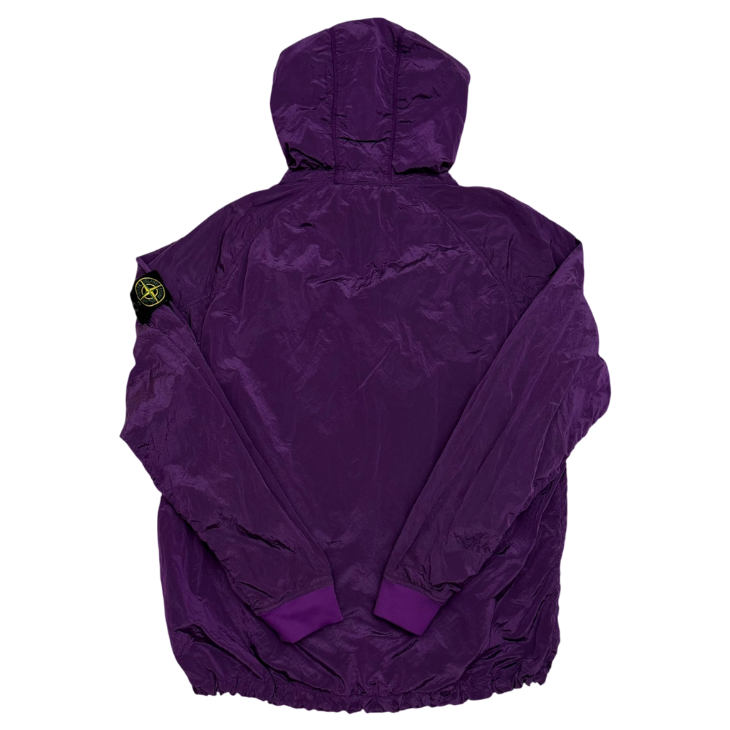 Stone Island 2018 Nylon Metal Smock Jacket Purple (Size XL)