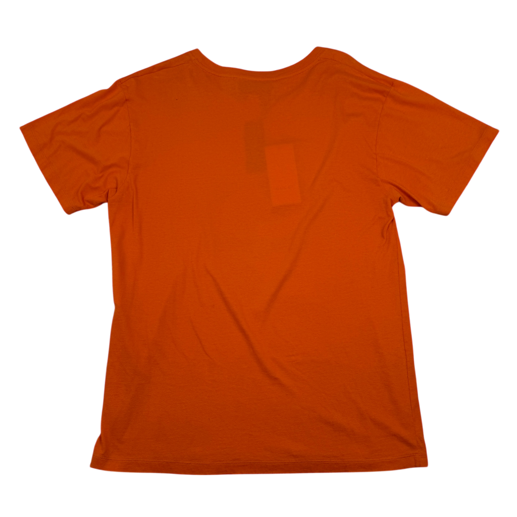 Gucci 2018 Distressed Printed Cotton-Jersey T-Shirt Orange (Fits M-L)
