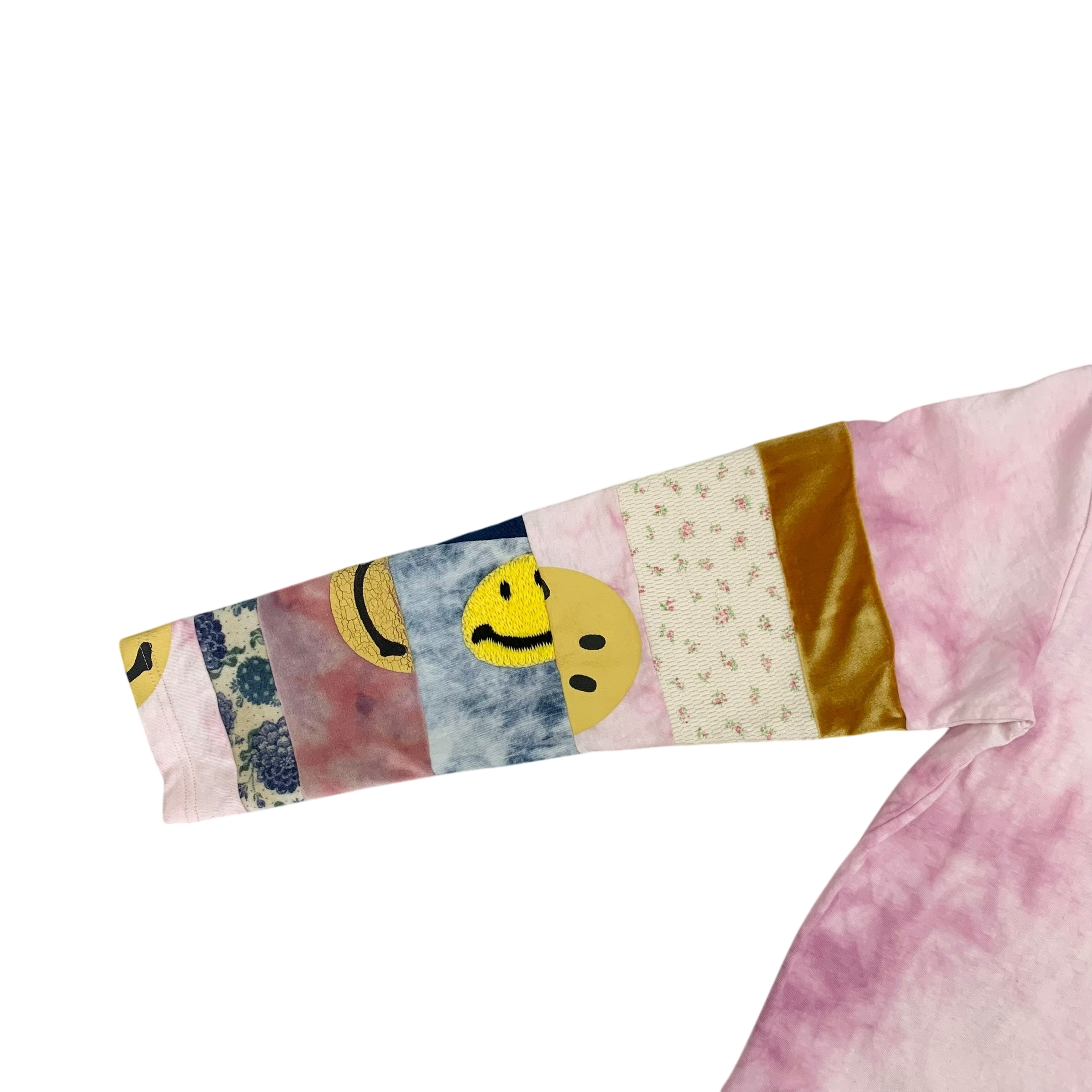 Kapital Dip Dye Nomad Patchwork Longsleeve Pink