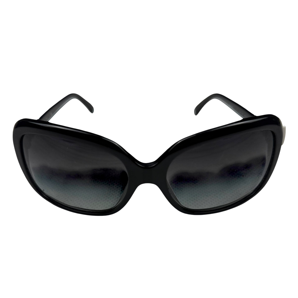 Chanel Bow Sunglasses Black/White