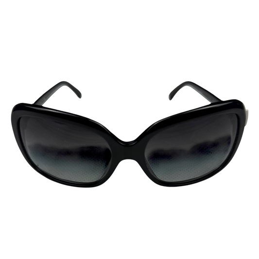 Chanel Bow Sunglasses Black/White